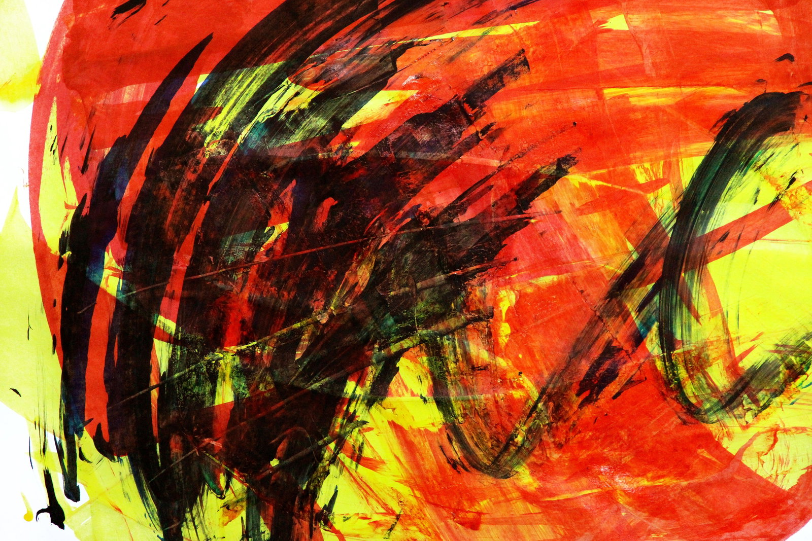 Acrylic painting Passion is like fire Anatoliy Menkiv - 4