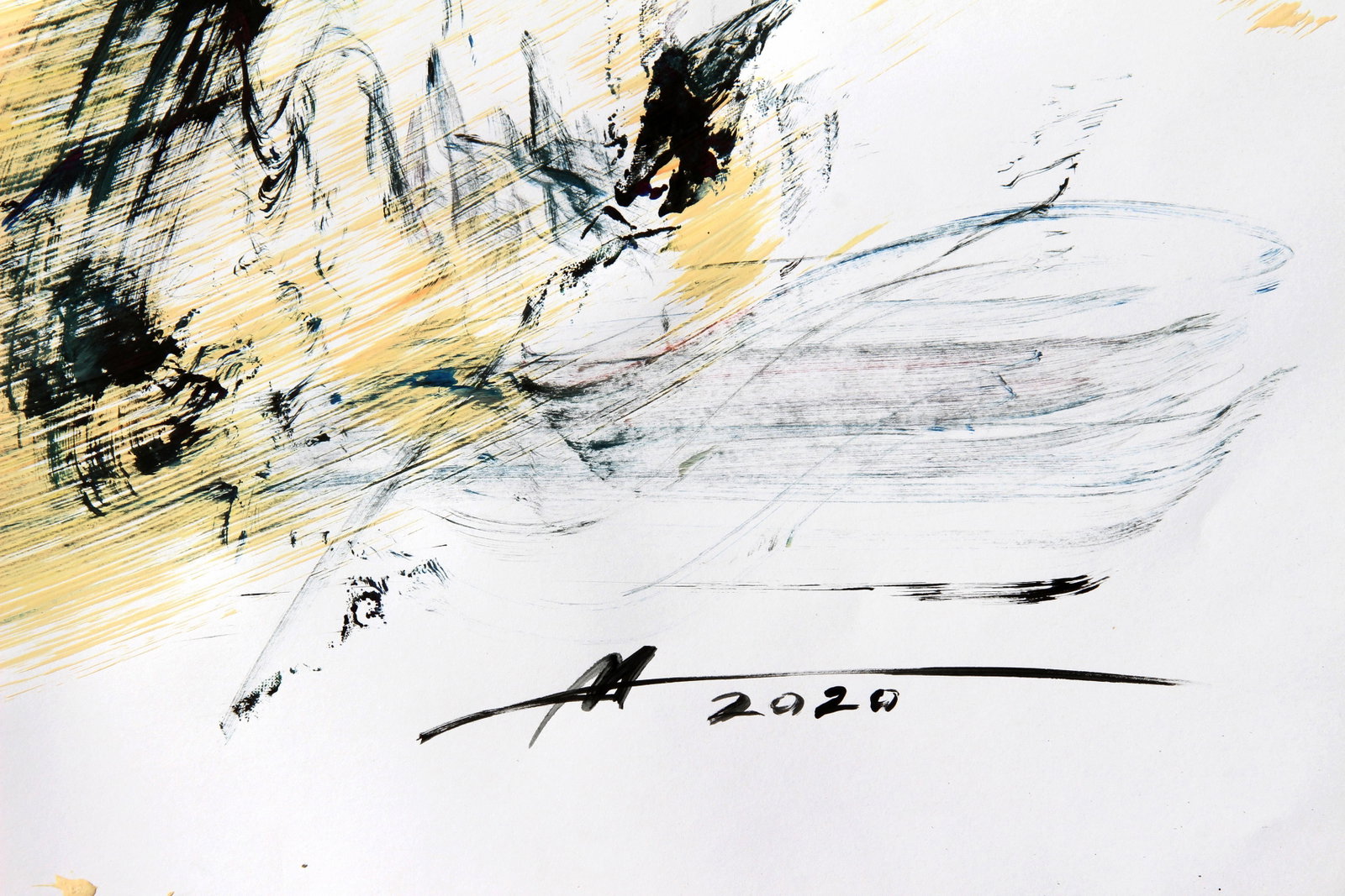 Acrylic painting Futures in the fog Anatoliy Menkiv - 5