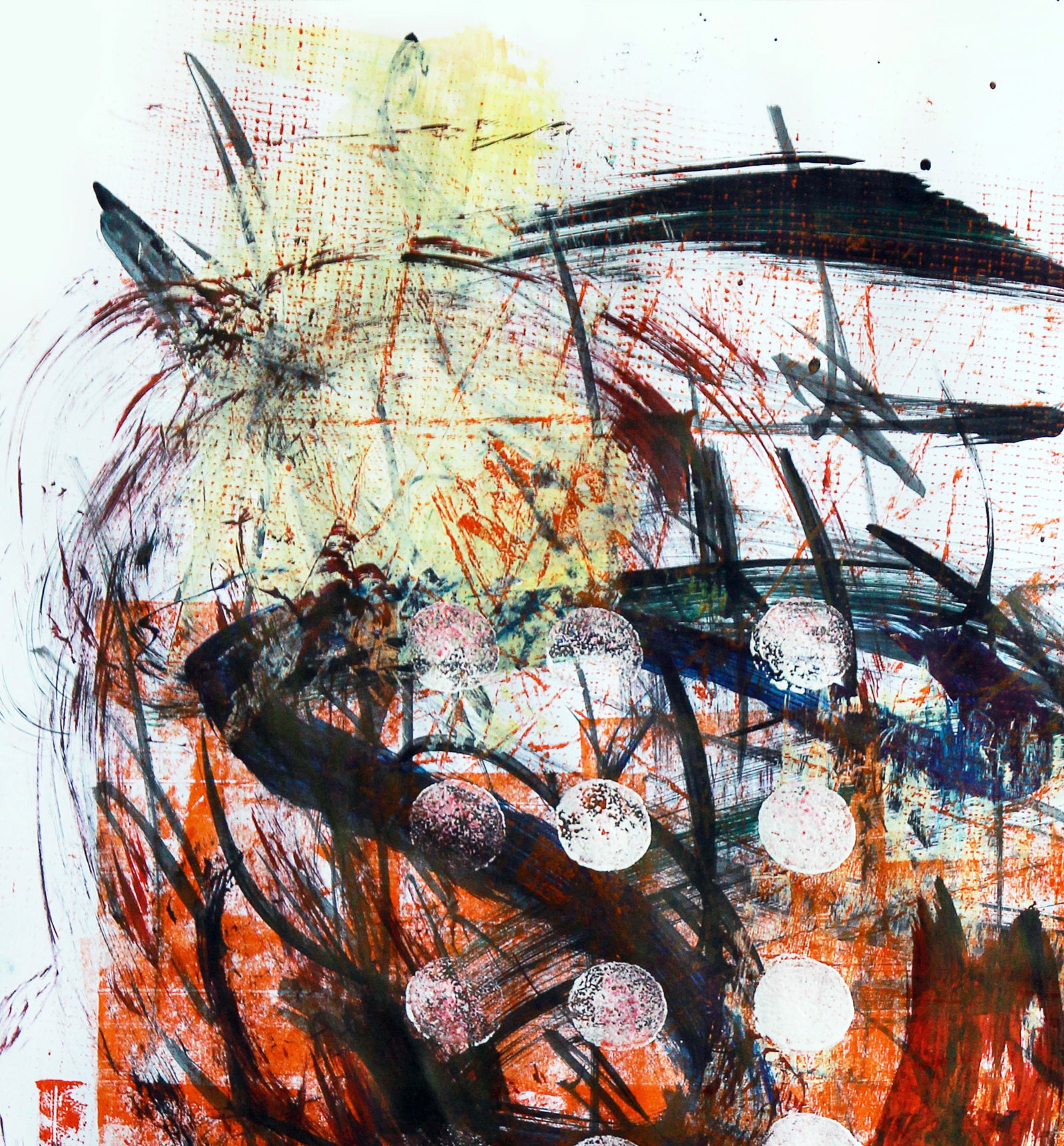 Acrylic painting Interactions of energy Anatoliy Menkiv - 3