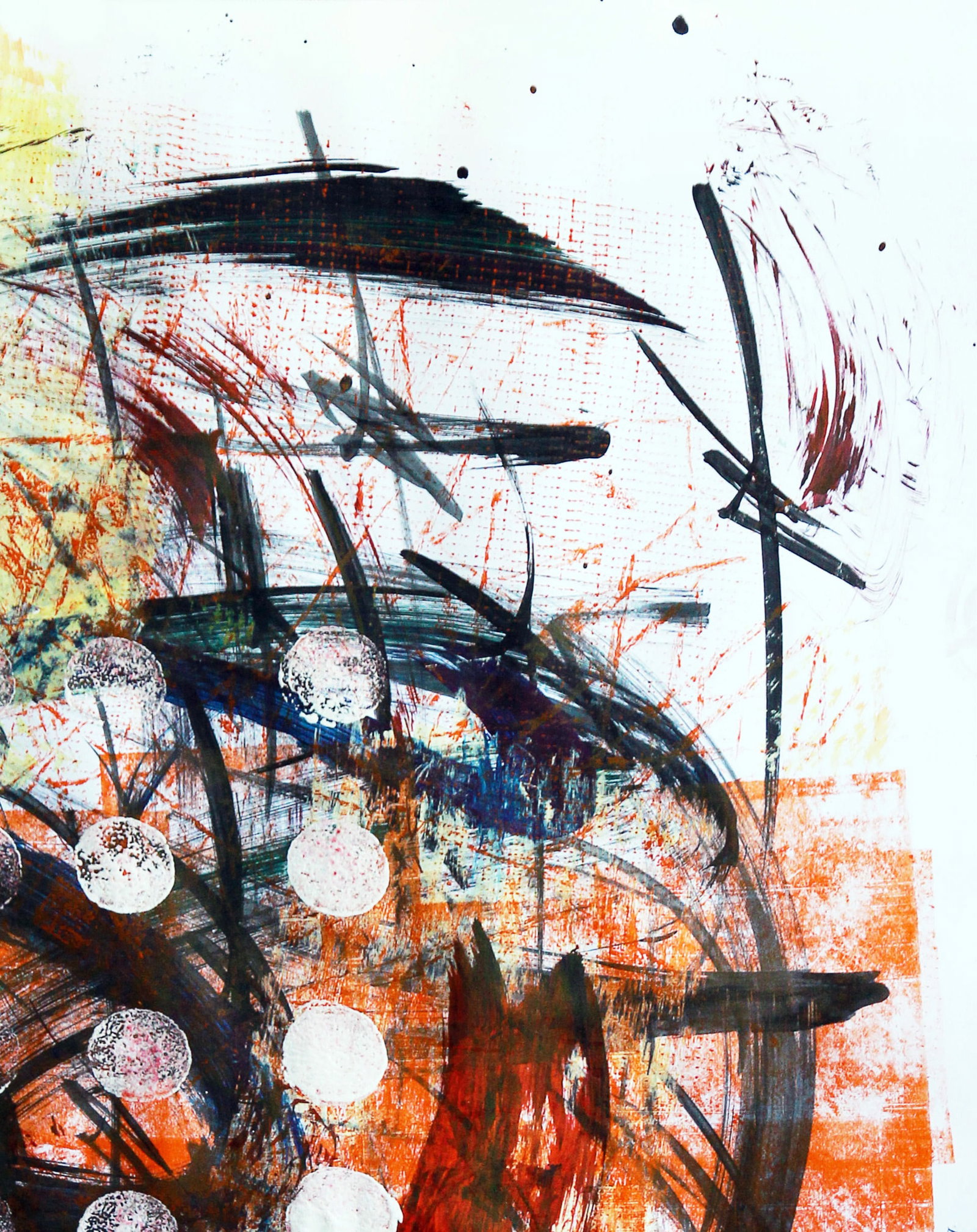 Acrylic painting Interactions of energy Anatoliy Menkiv - 4