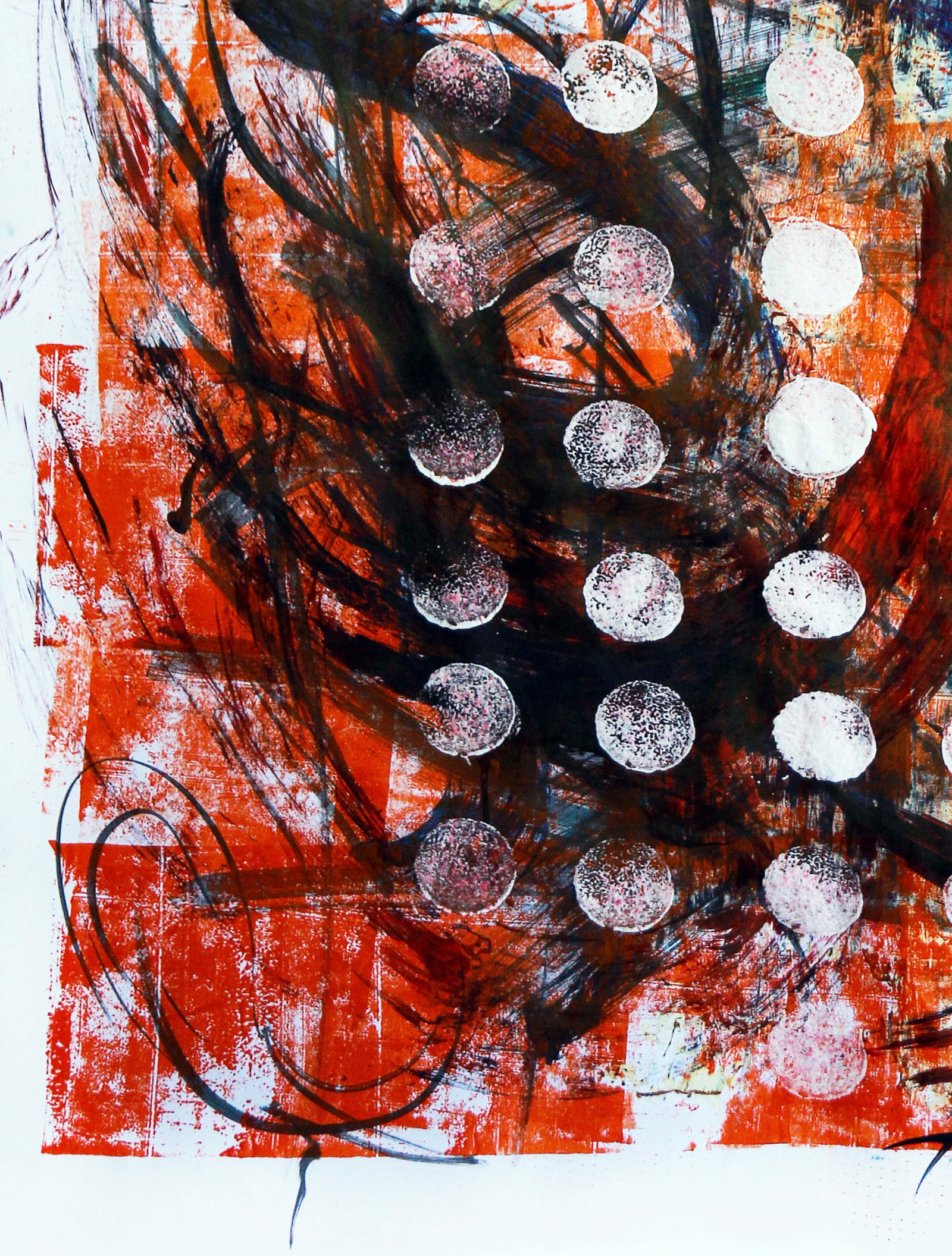 Acrylic painting Interactions of energy Anatoliy Menkiv - 5