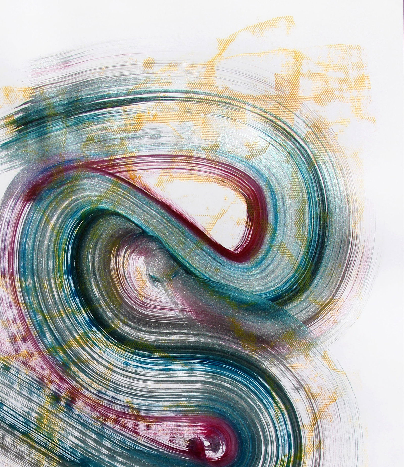 Acrylic painting Snake energy Anatoliy Menkiv - 4