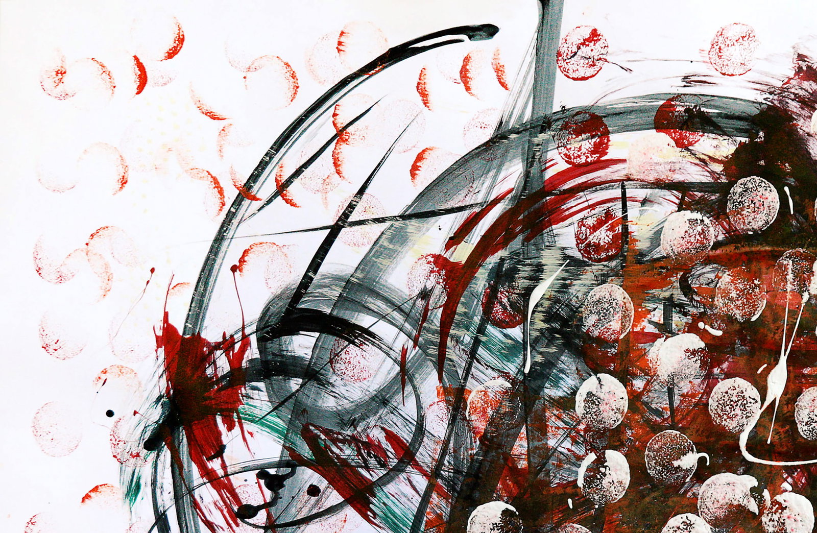 Acrylic painting Stains of tragedy Anatoliy Menkiv - 2