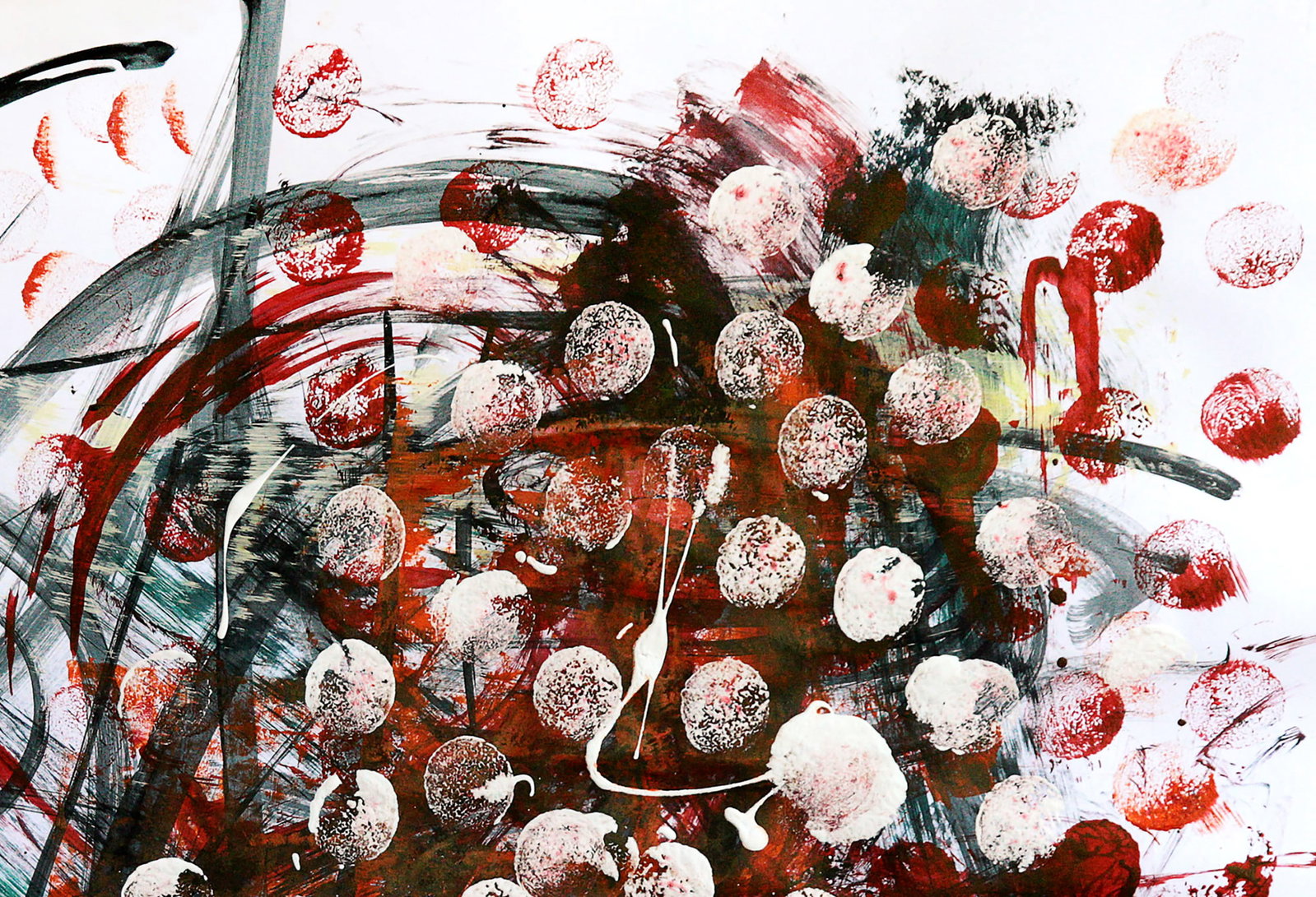 Acrylic painting Stains of tragedy Anatoliy Menkiv - 3