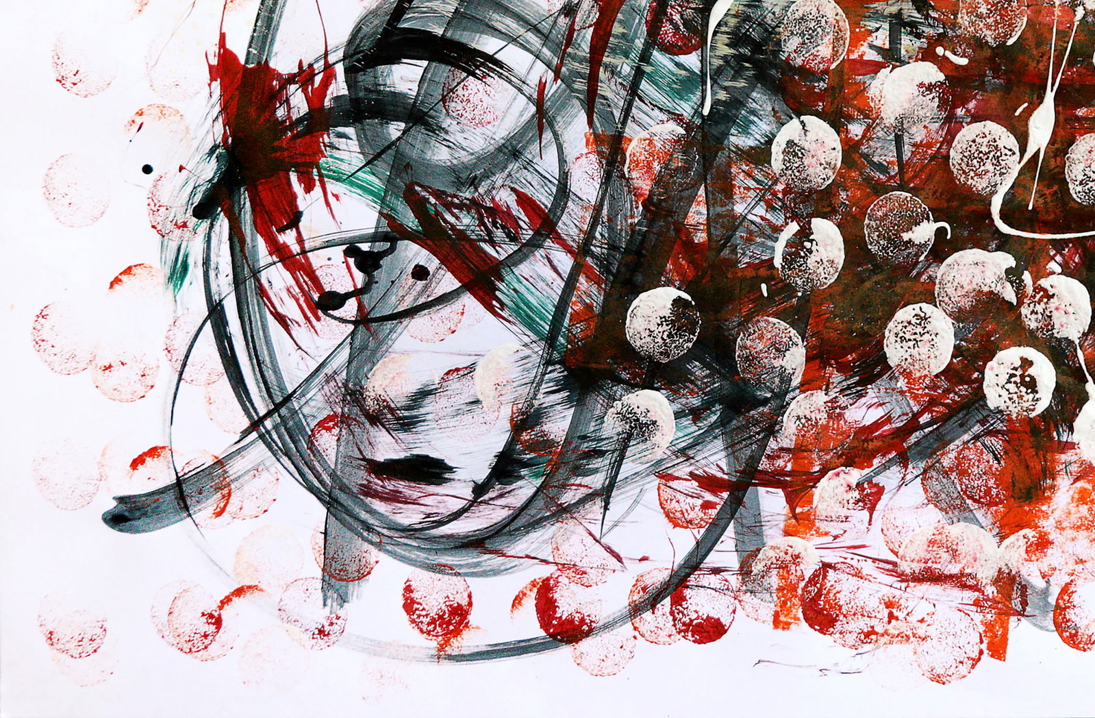 Acrylic painting Stains of tragedy Anatoliy Menkiv - 4