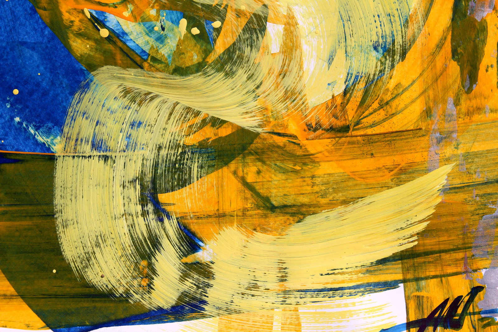 Acrylic painting Memory of the sea Anatoliy Menkiv - 4