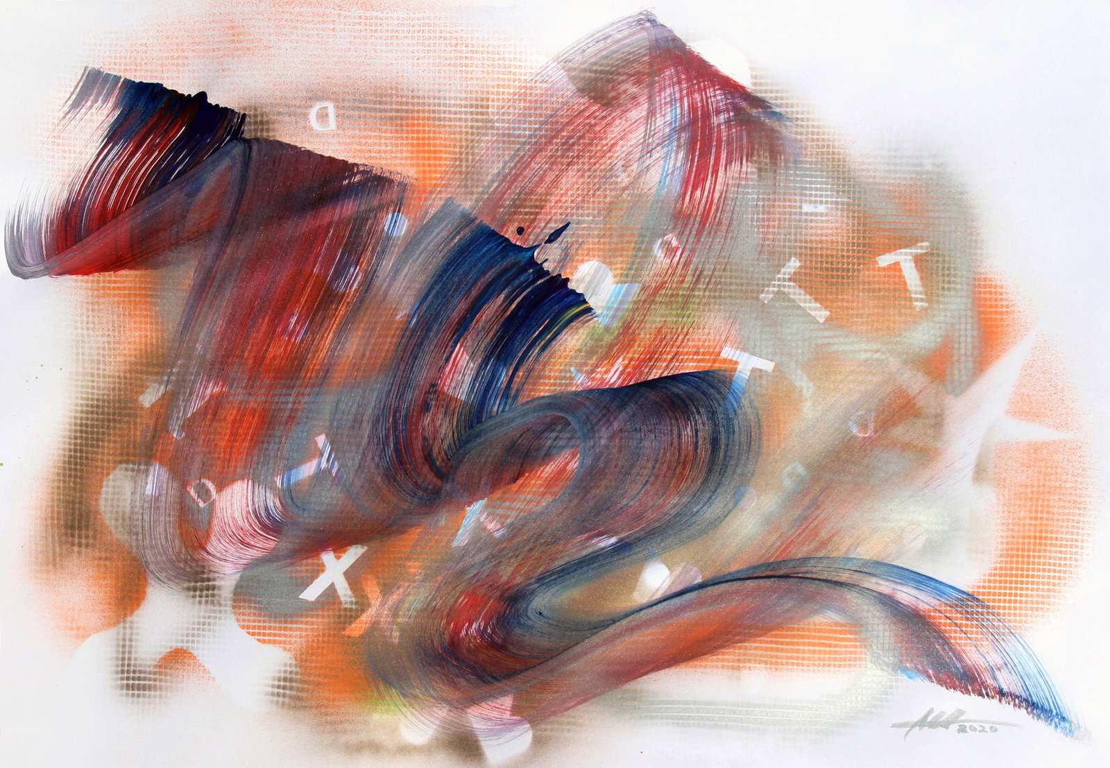 Acrylic painting Human reflection Anatoliy Menkiv: Title: Acrylic painting Human reflection Anatoliy Menkiv Description: 127MENK Painter: Anatoliy Menkiv Size: 84x60 cm/33.07x23.62 inches Components: acrylic, paper Original painting - Metaphysics seri