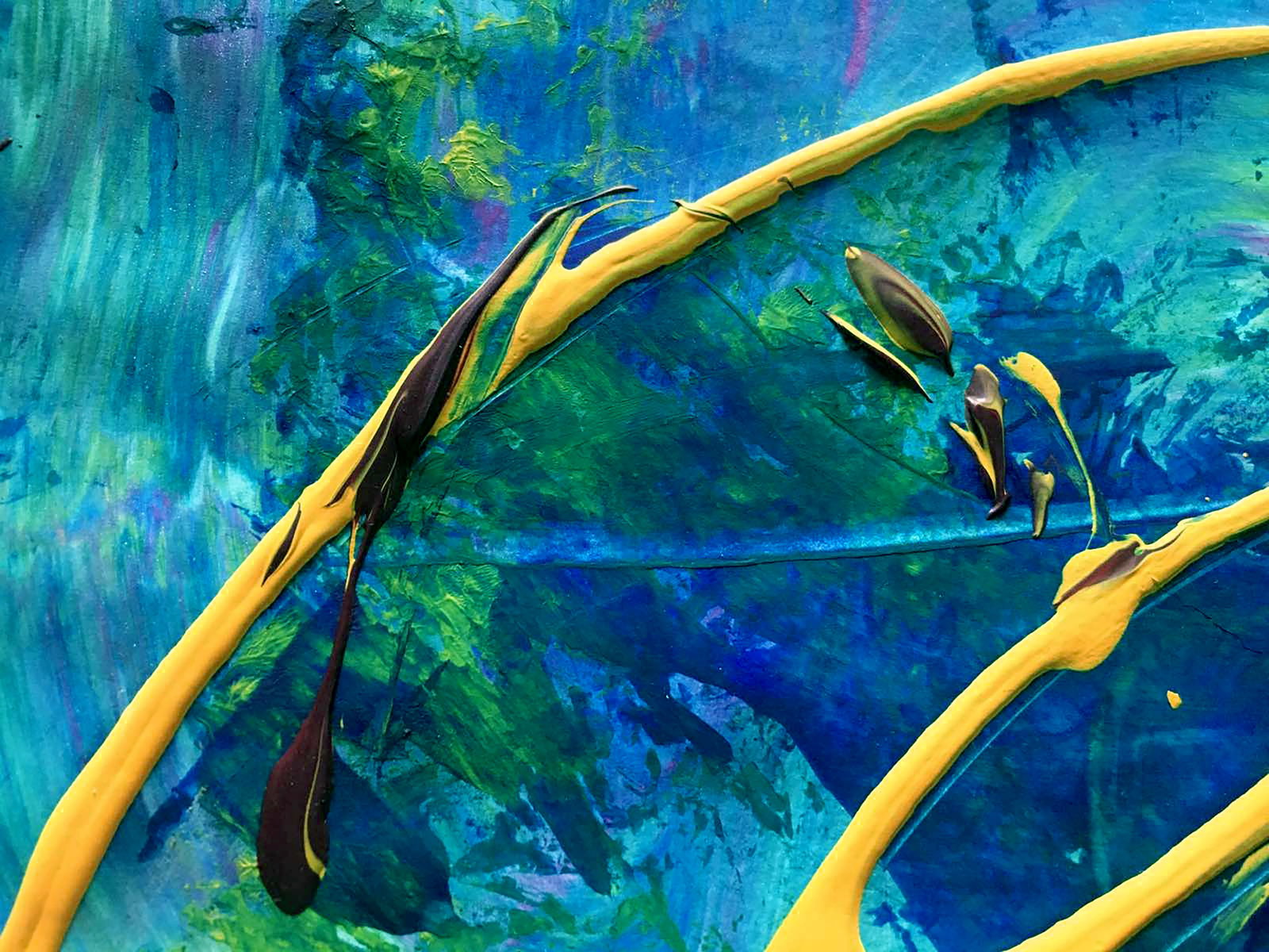 Acrylic painting Life in the warm sea Anatoliy Menkiv - 4