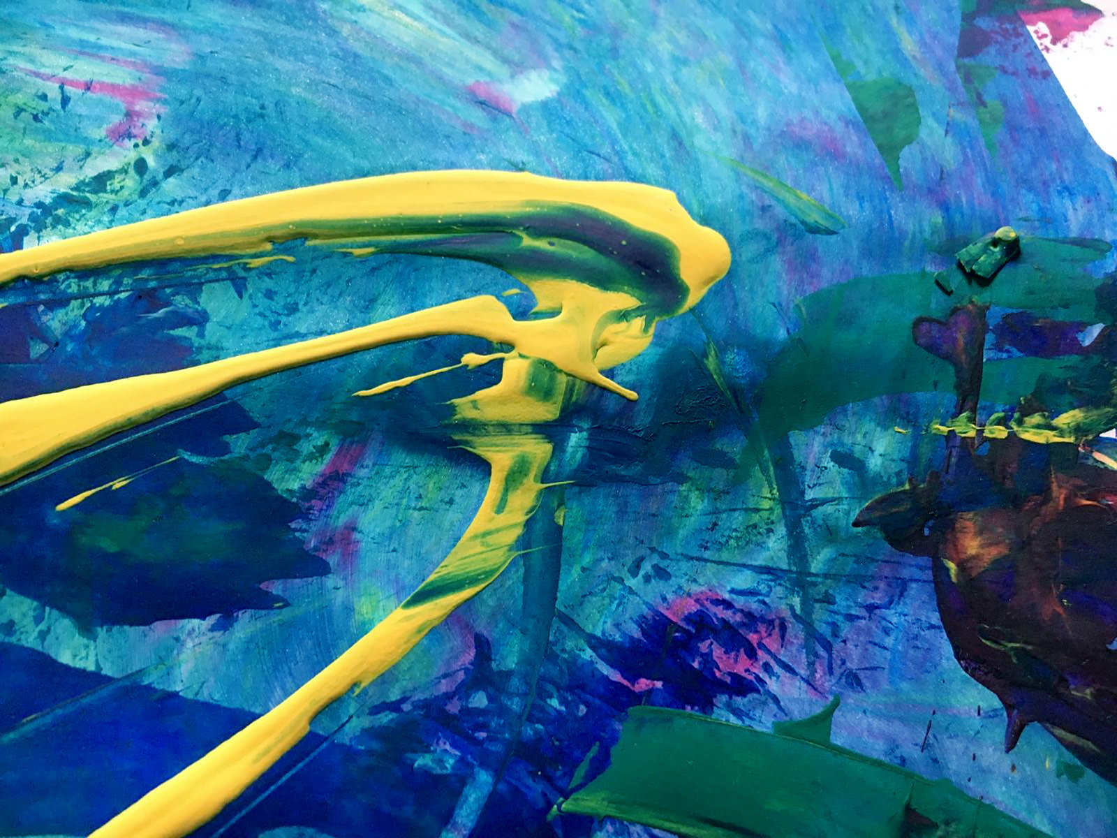 Acrylic painting Life in the warm sea Anatoliy Menkiv - 7