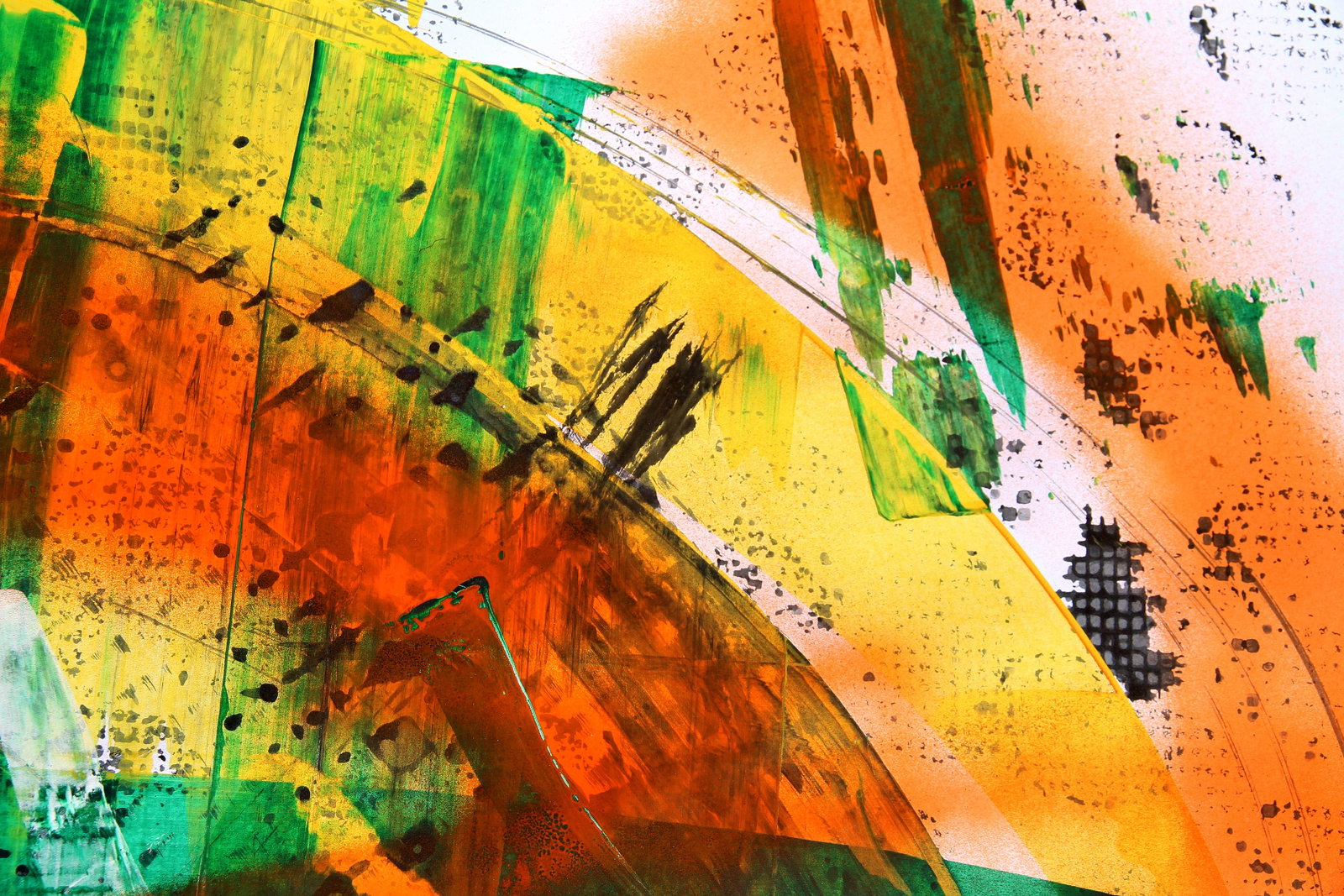 Acrylic painting Raging energy inside Anatoliy Menkiv - 5