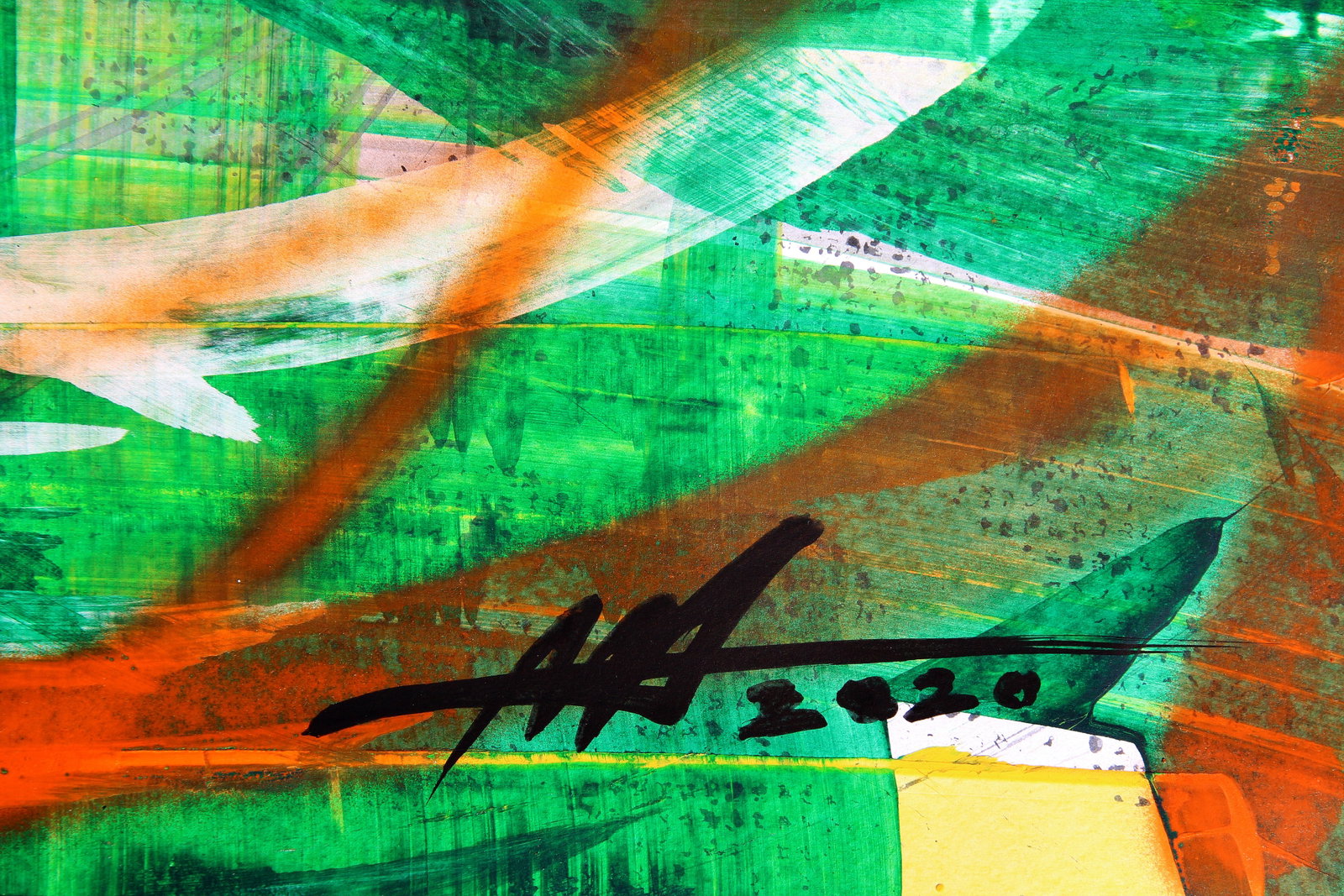 Acrylic painting Raging energy inside Anatoliy Menkiv - 6