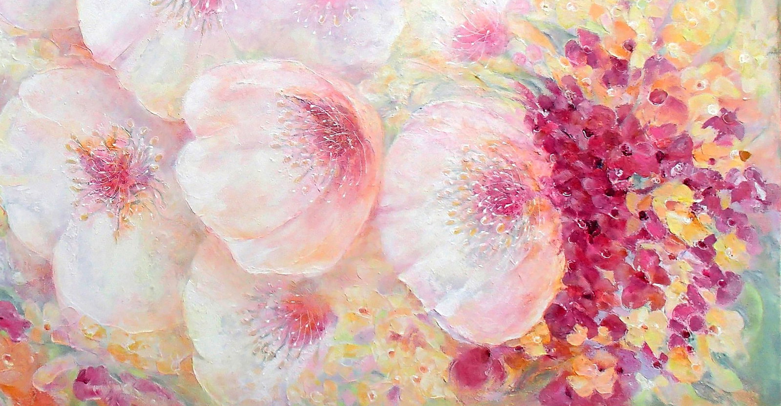 Acrylic painting Flower heaven Halyna Babak - 5