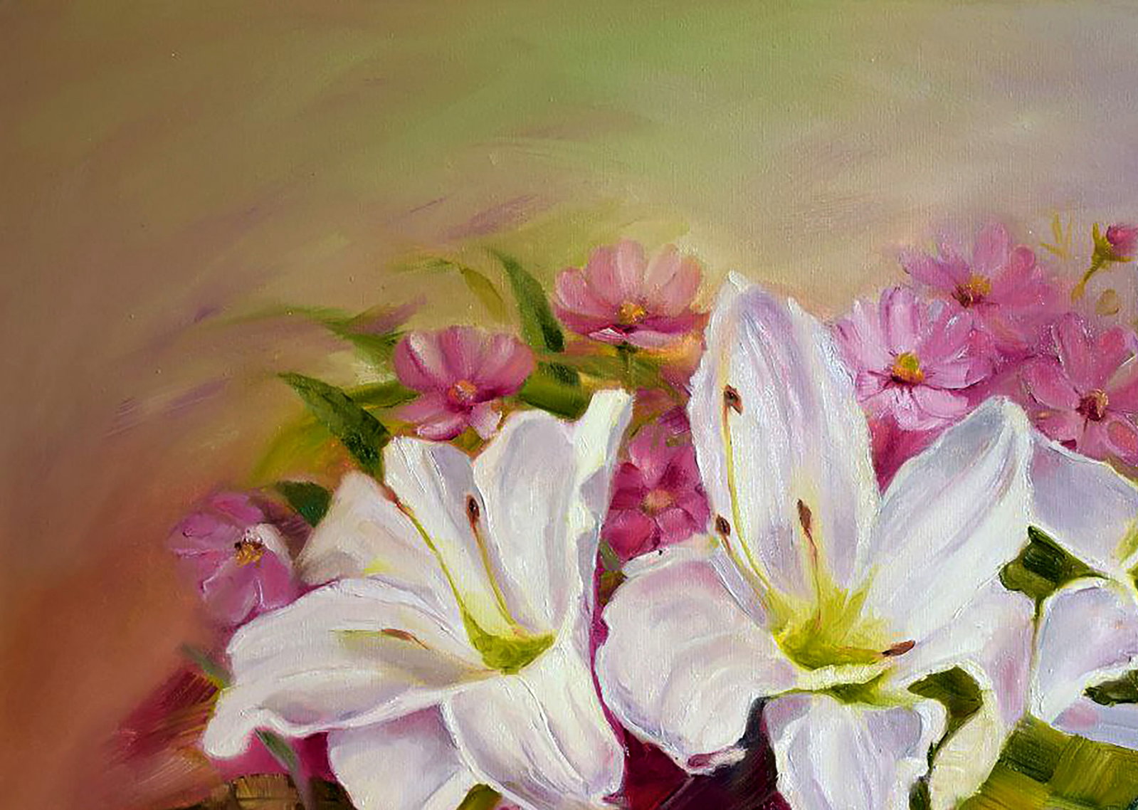 Oil painting White tenderness Halyna Babak - 2