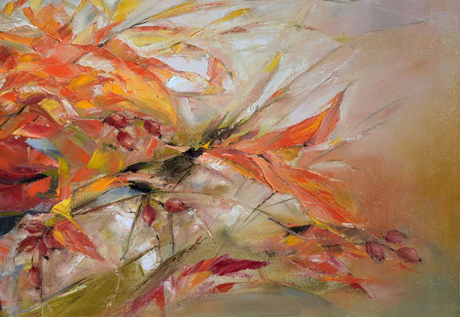 Oil painting Autumn fantasy Halyna Babak - 5