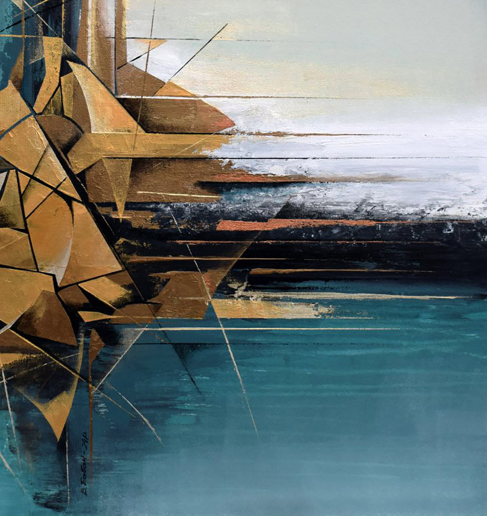 Acrylic painting Wandering sails Victor Babak - 5