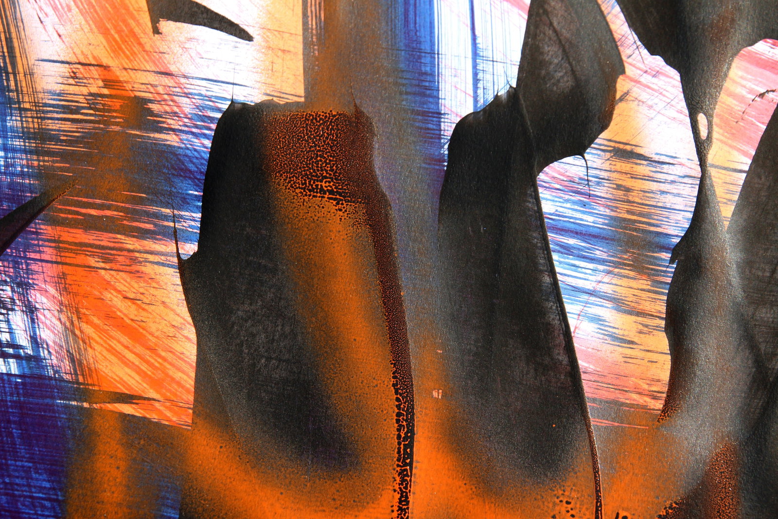 Acrylic painting Emotions in the shadows Anatoliy Menkiv - 2