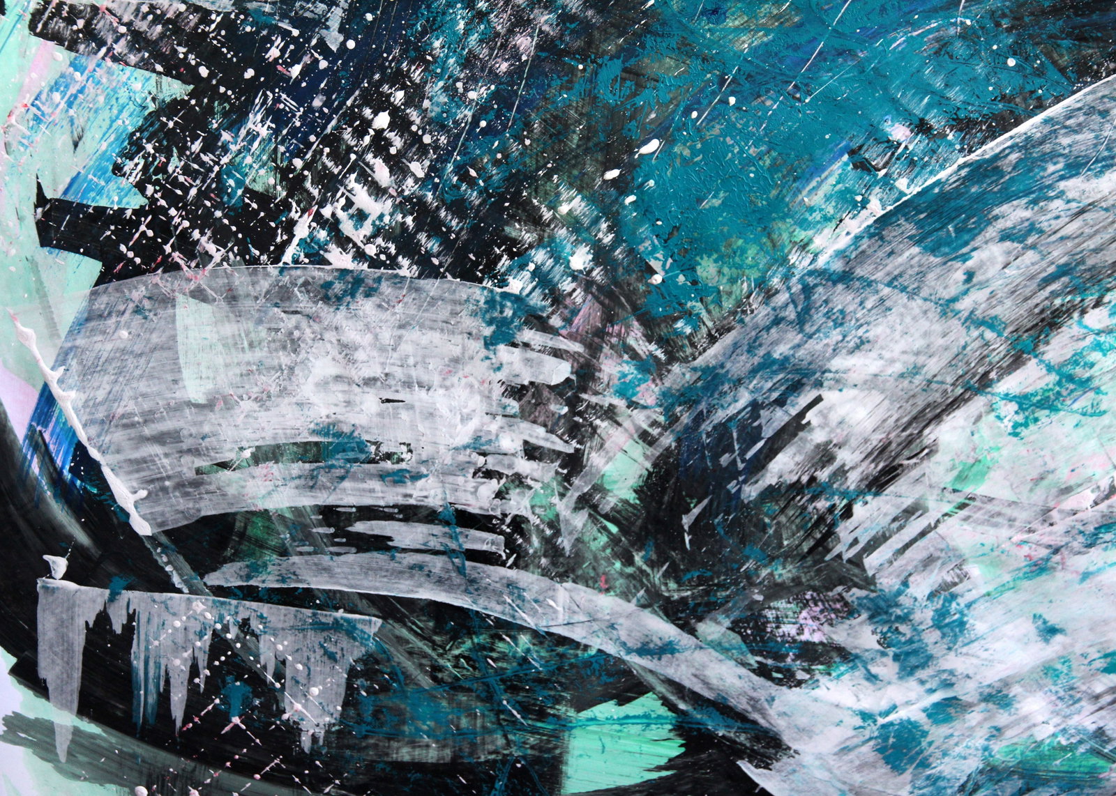 Acrylic painting Something cold in my soul Anatoliy Menkiv - 3