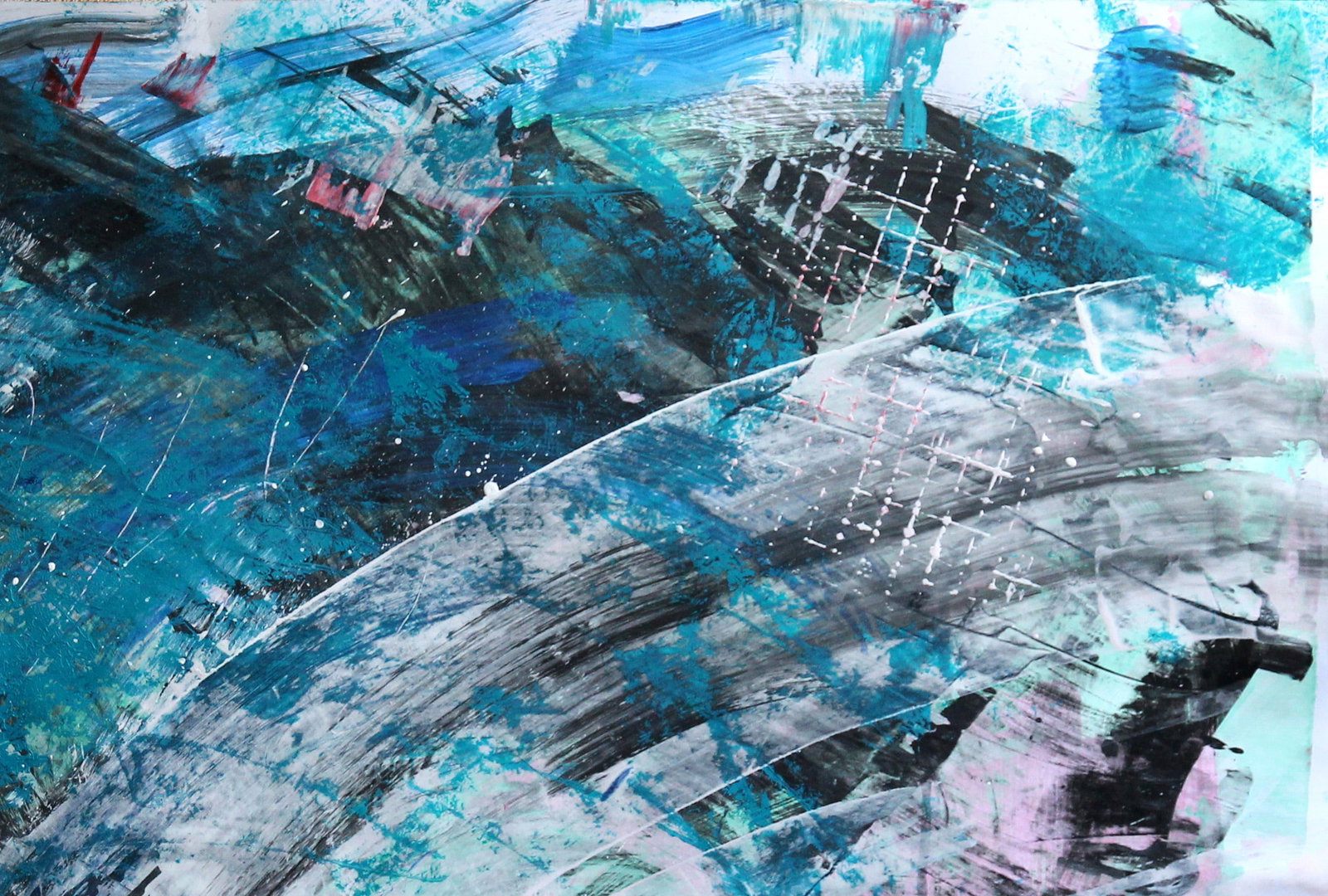 Acrylic painting Something cold in my soul Anatoliy Menkiv - 5