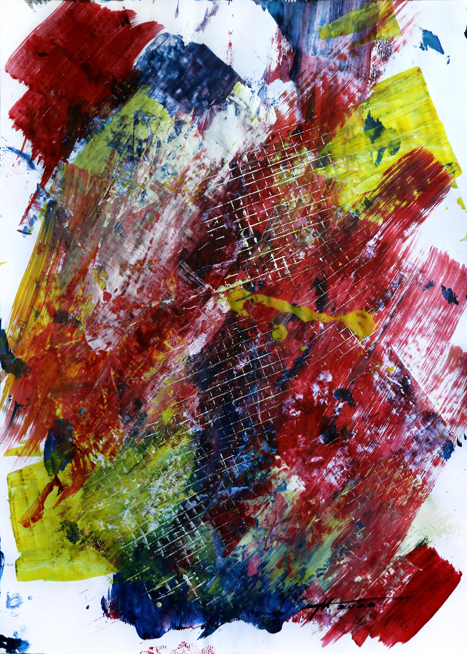 Acrylic painting Striving for the goal Anatoliy Menkiv (1 of 5)