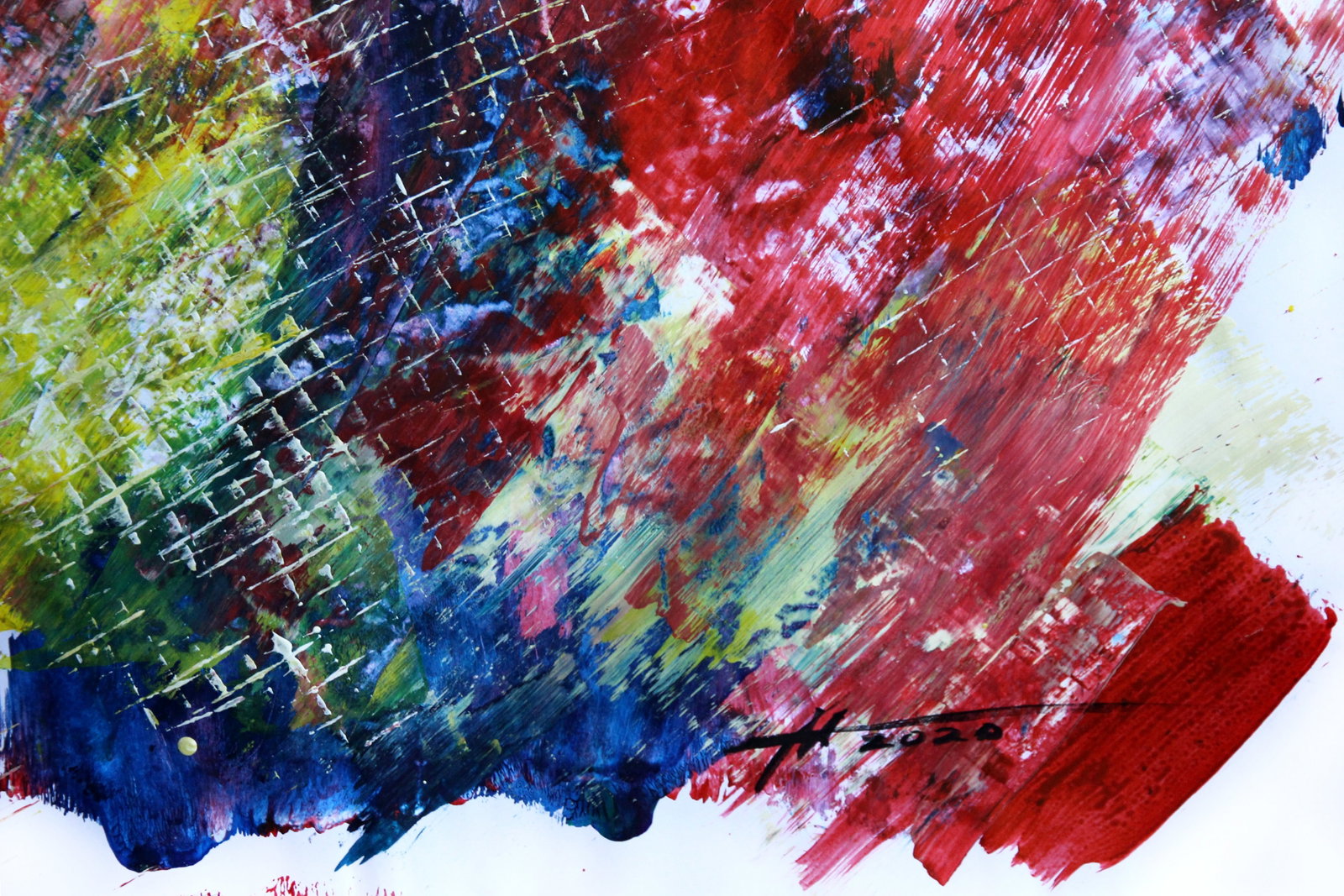 Acrylic painting Striving for the goal Anatoliy Menkiv - 2