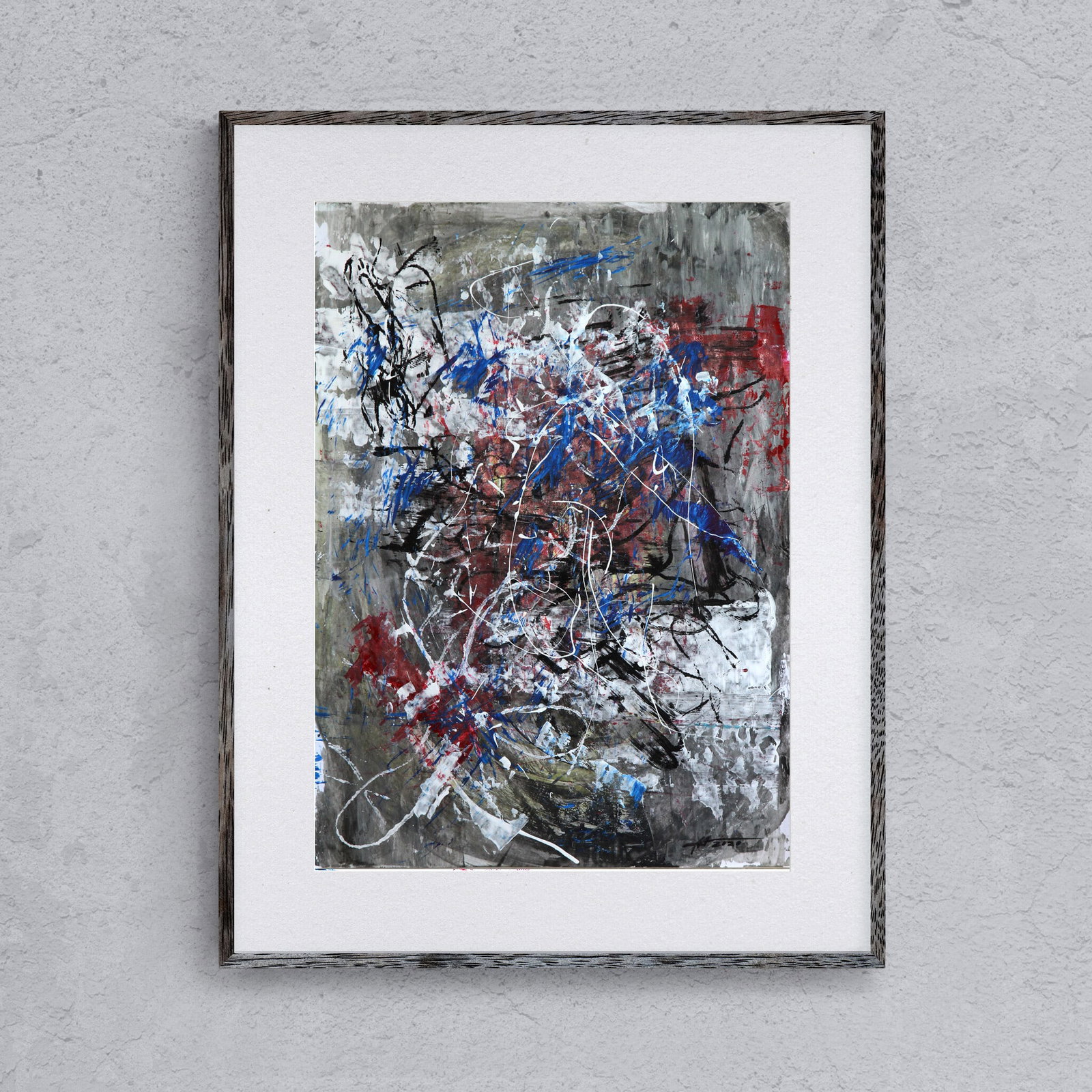 Acrylic painting Light is born in darkness Anatoliy Menkiv - 2