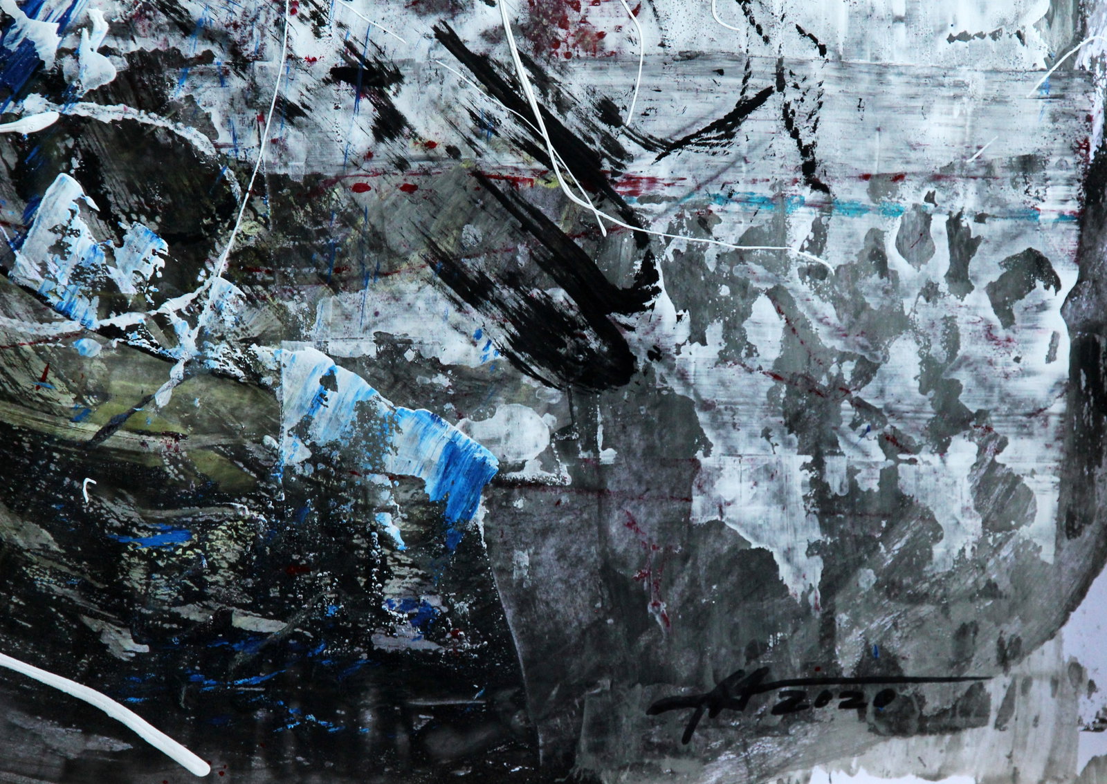 Acrylic painting Light is born in darkness Anatoliy Menkiv - 6