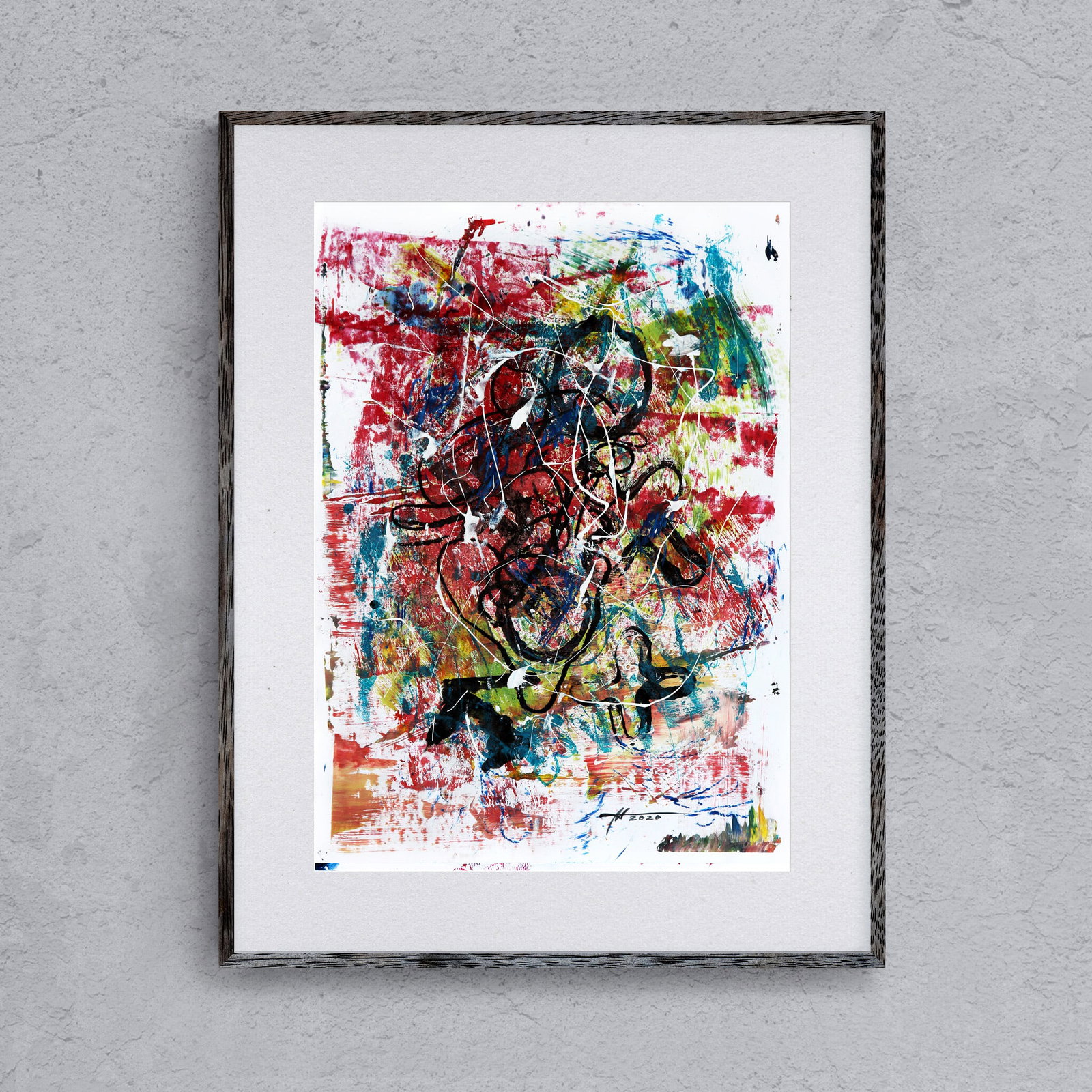 Acrylic painting Tangled Thread Anatoliy Menkiv - 2