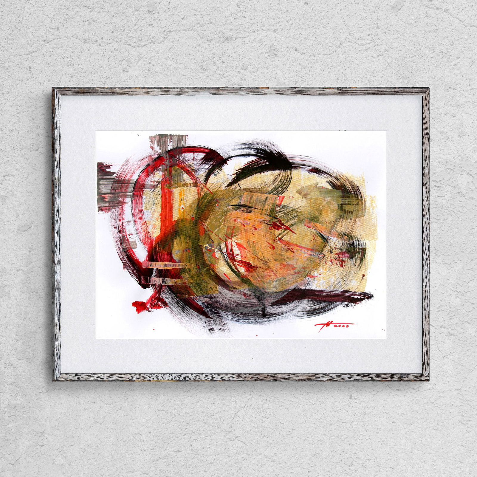 Acrylic painting Emotional condition Anatoliy Menkiv - 2