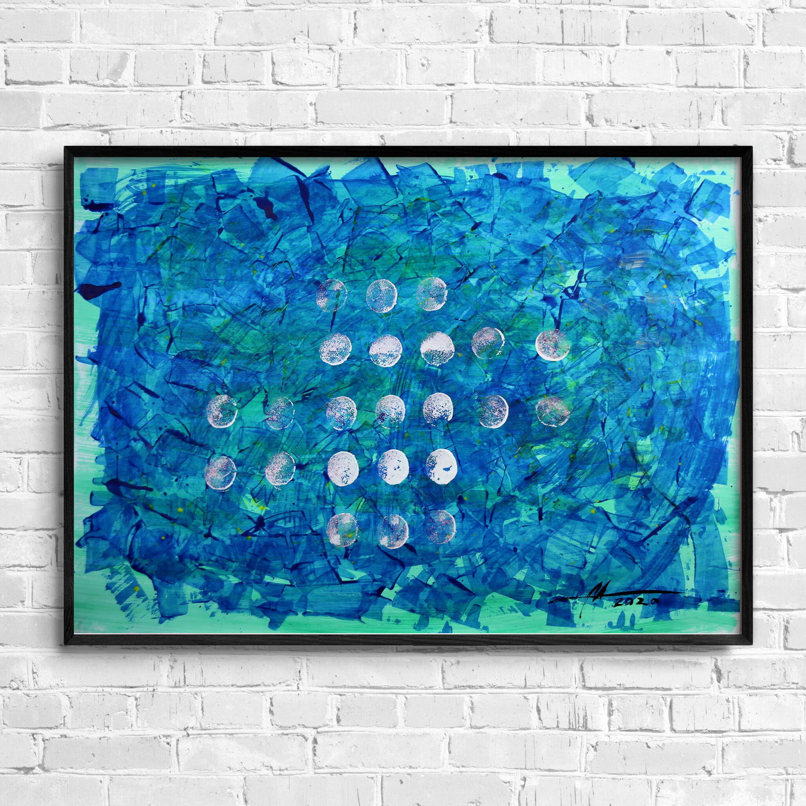Acrylic painting Feelings are like ice Anatoliy Menkiv - 3