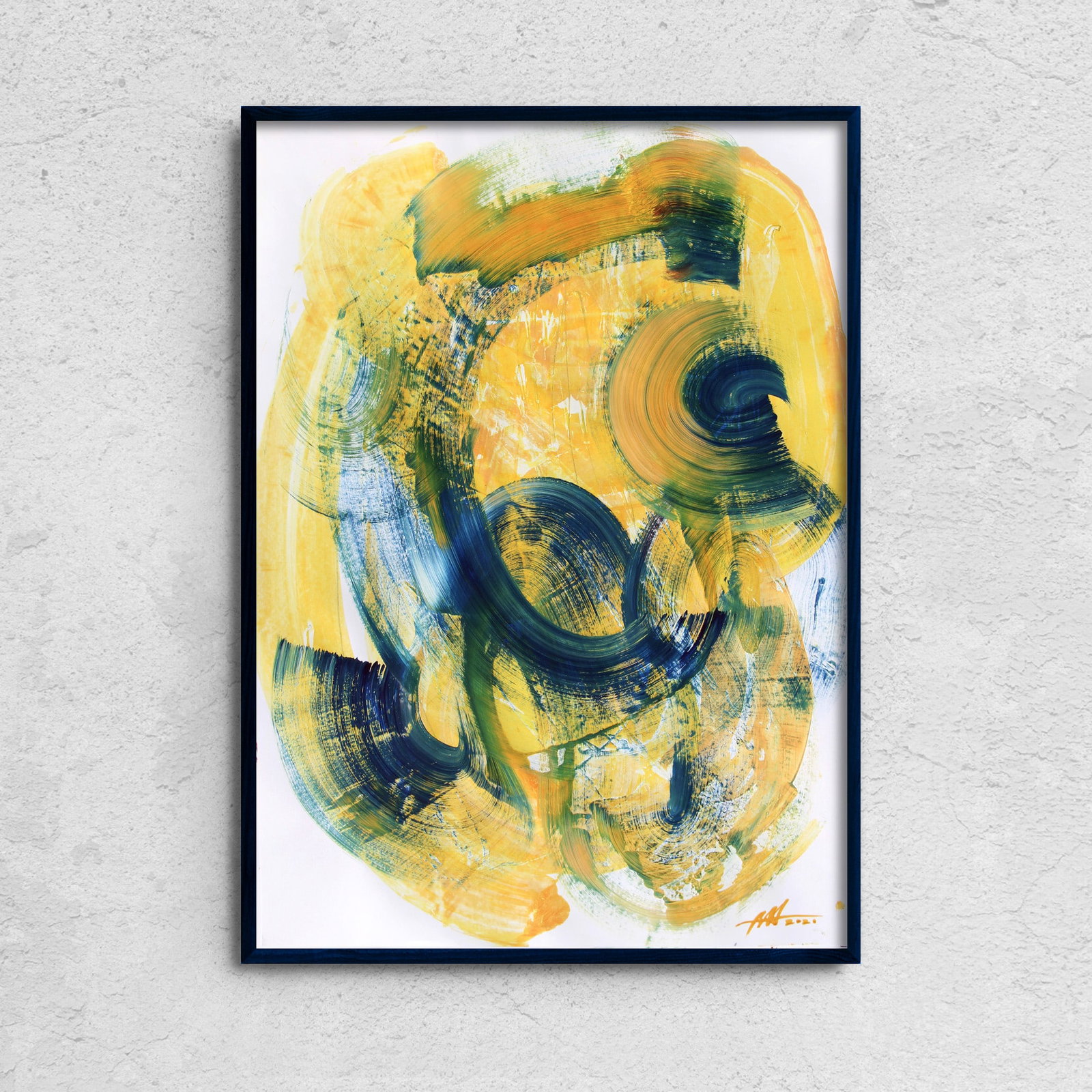 Acrylic painting Wisdom has arrived Anatoliy Menkiv - 2