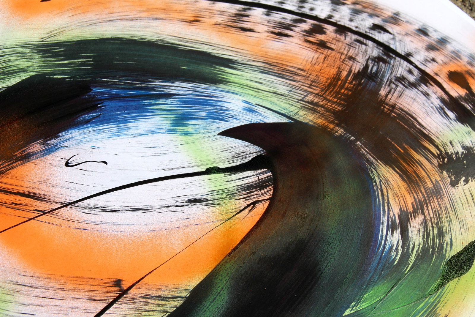 Acrylic painting Eclipse energy Anatoliy Menkiv - 4