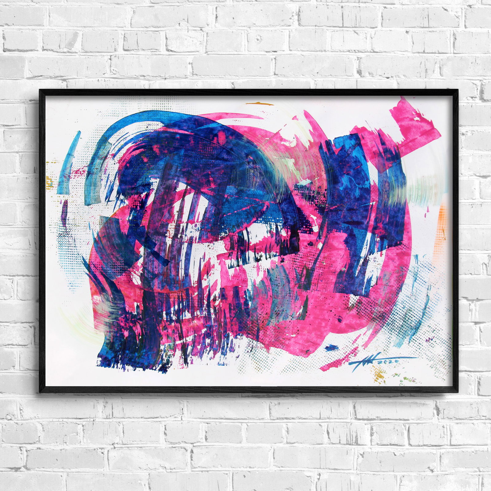 Acrylic painting Energy about good things Anatoliy Menkiv - 2