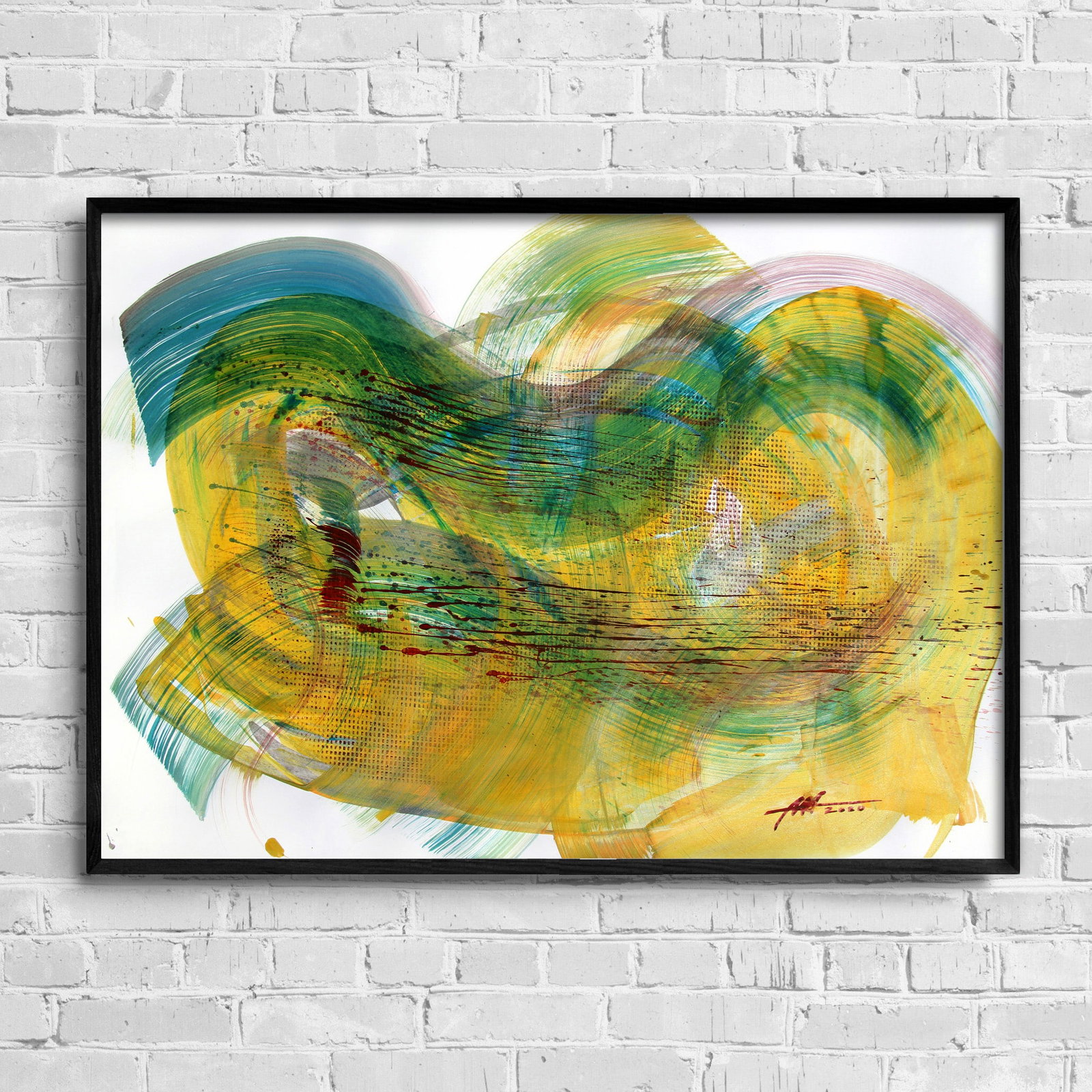 Acrylic painting Warm touch Anatoliy Menkiv - 2