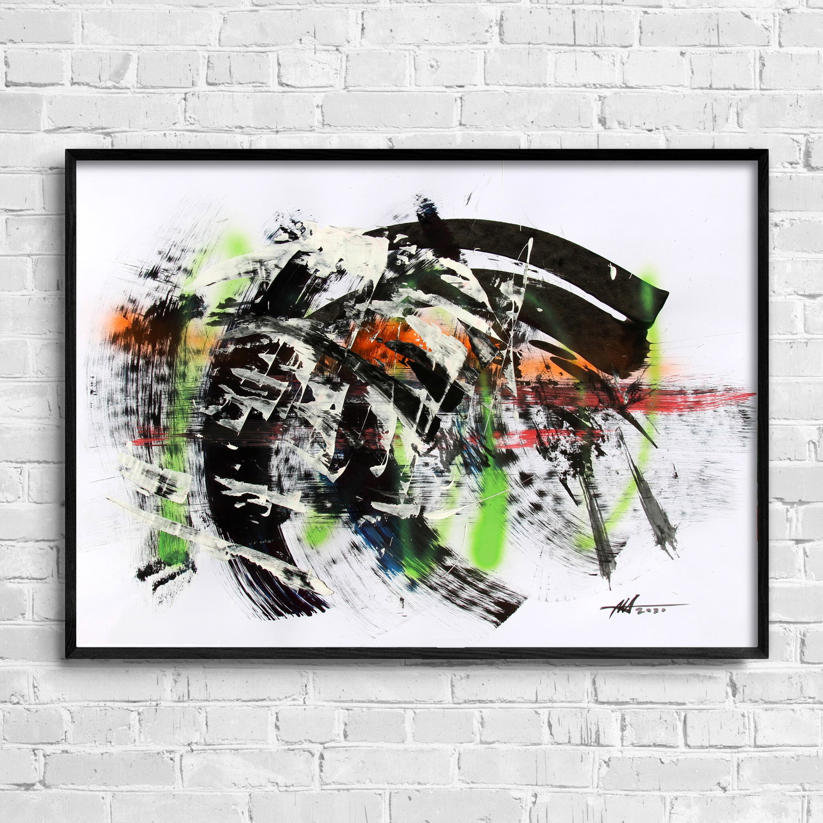 Acrylic painting Pulse of life and darkness Anatoliy Menkiv - 2
