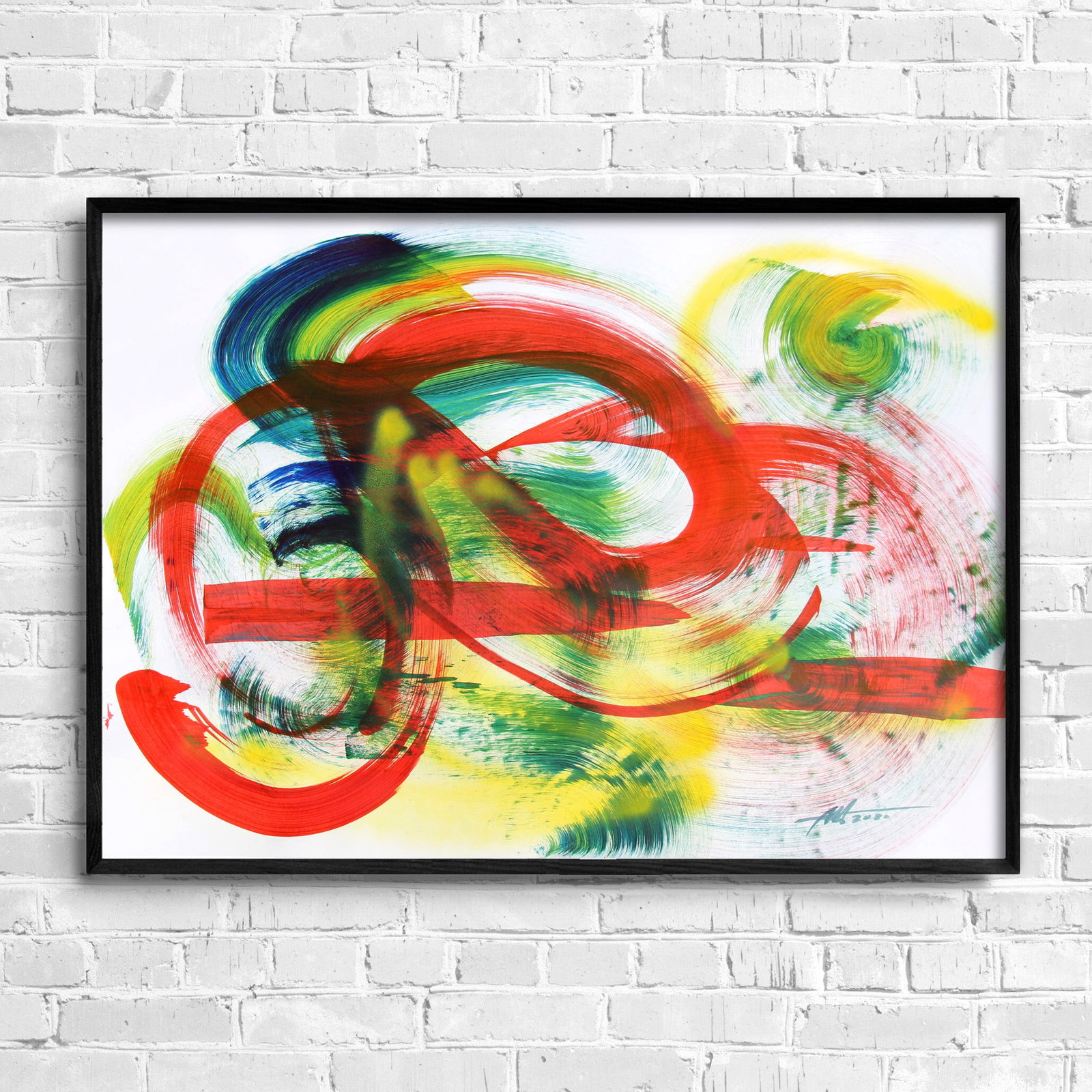 Acrylic painting Circles of warmth and emotions Anatoliy Menkiv - 2