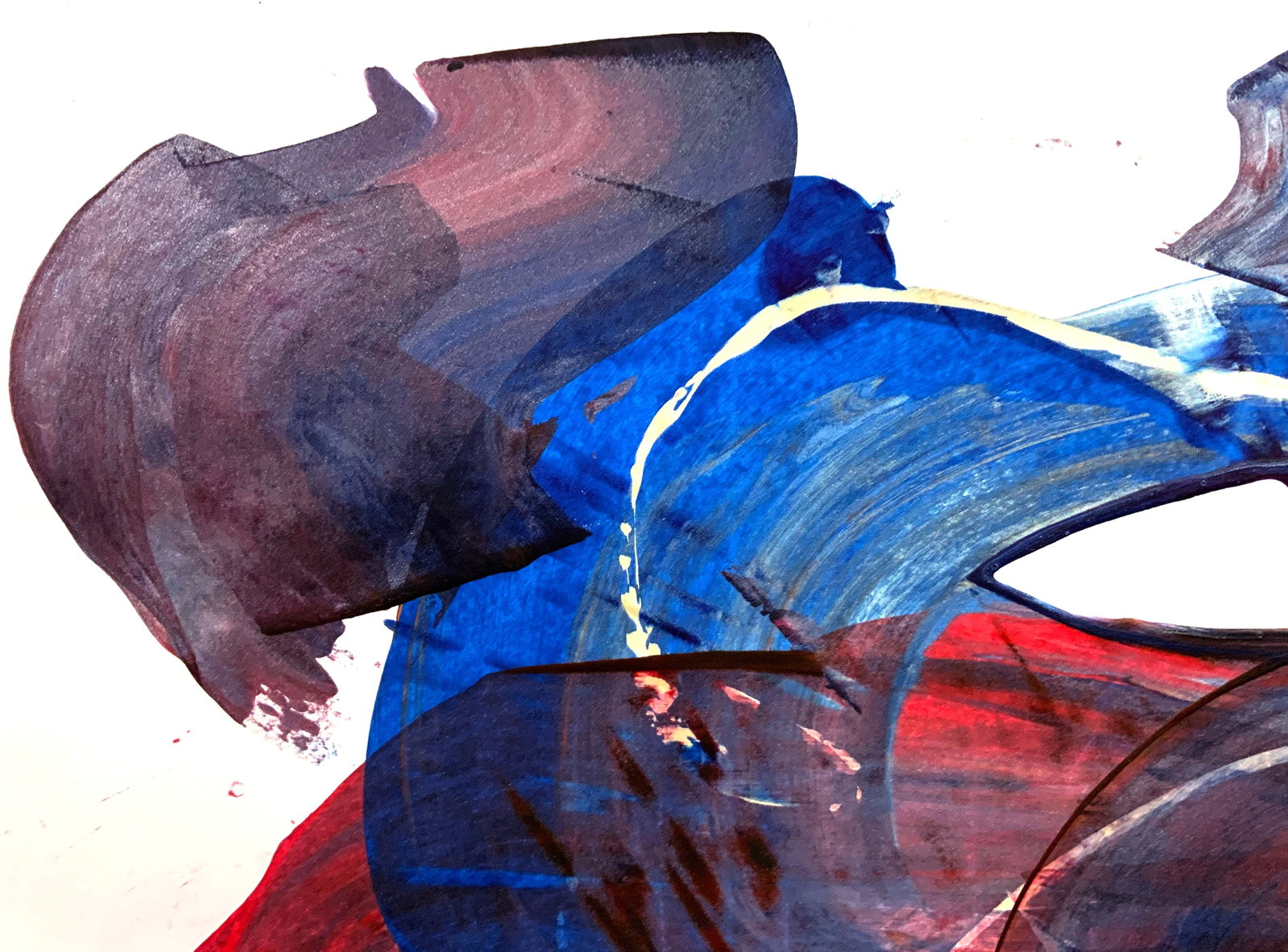 Acrylic painting In the abyss of energy Anatoliy Menkiv - 3