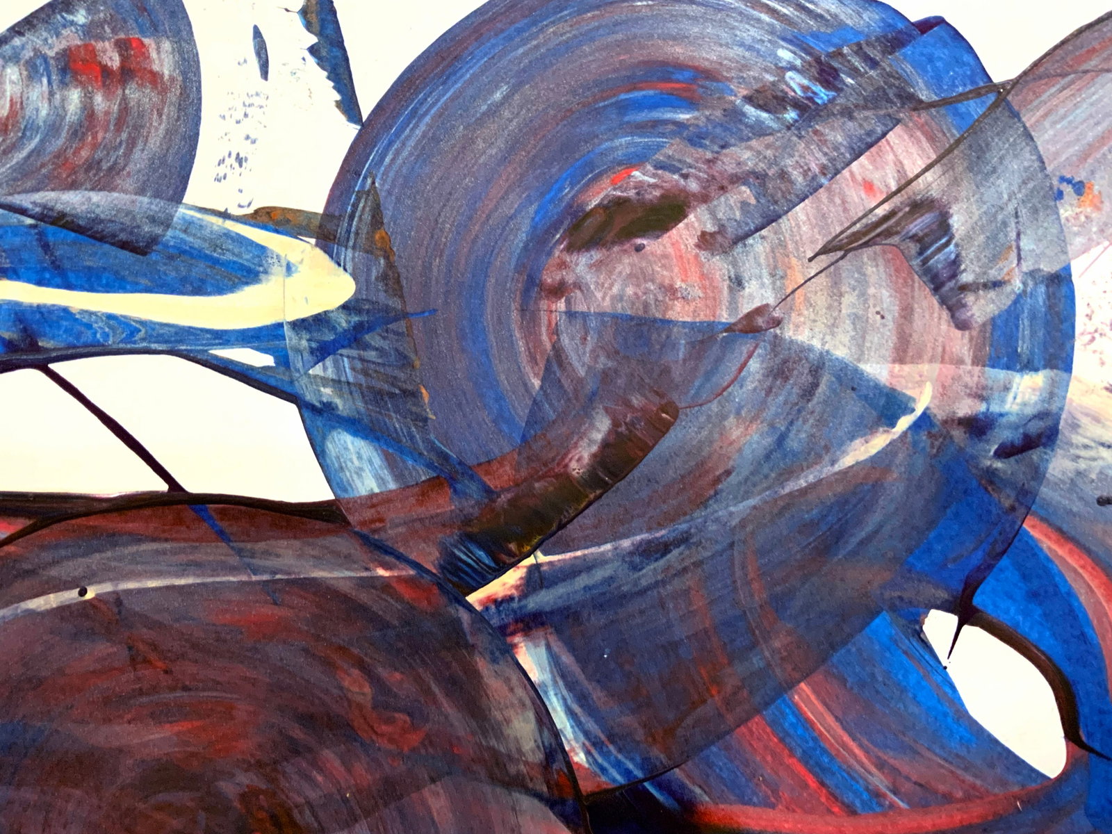 Acrylic painting In the abyss of energy Anatoliy Menkiv - 4