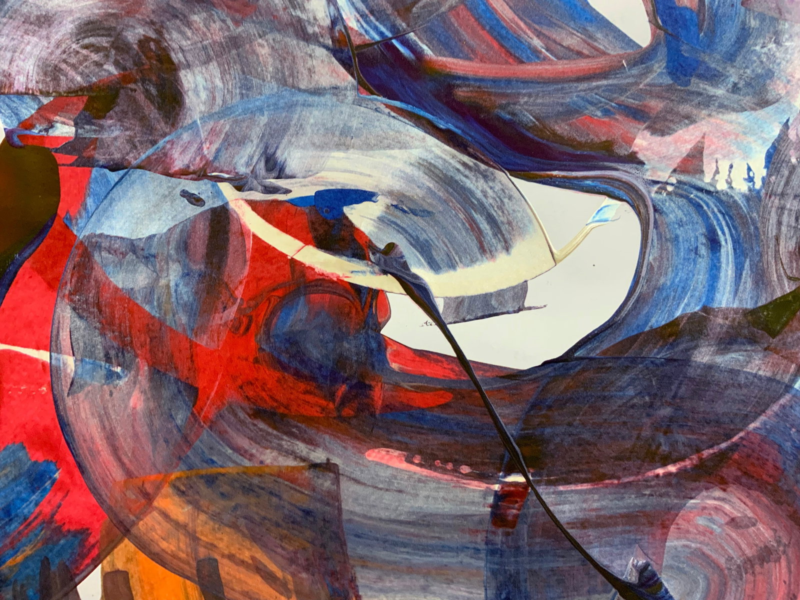 Acrylic painting In the abyss of energy Anatoliy Menkiv - 5