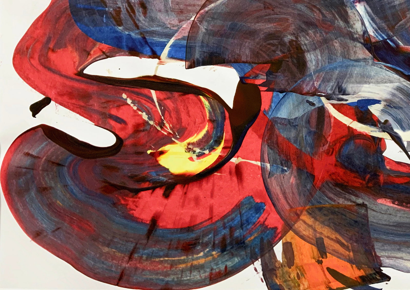 Acrylic painting In the abyss of energy Anatoliy Menkiv - 7
