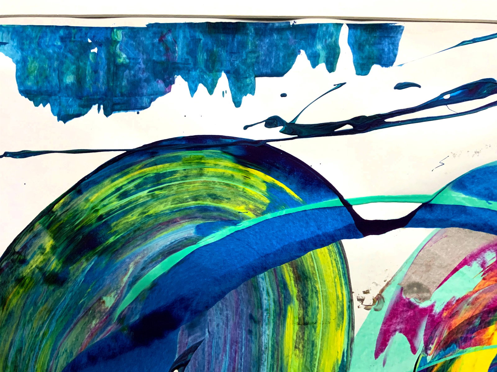 Acrylic painting Water energy Anatoliy Menkiv - 2