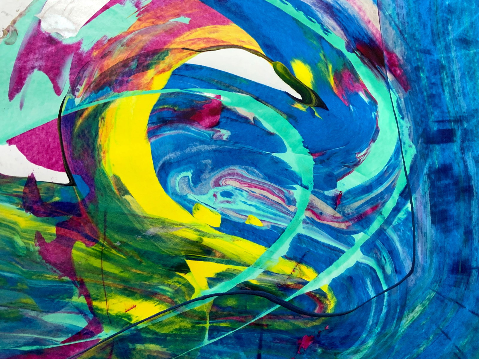 Acrylic painting Water energy Anatoliy Menkiv - 4