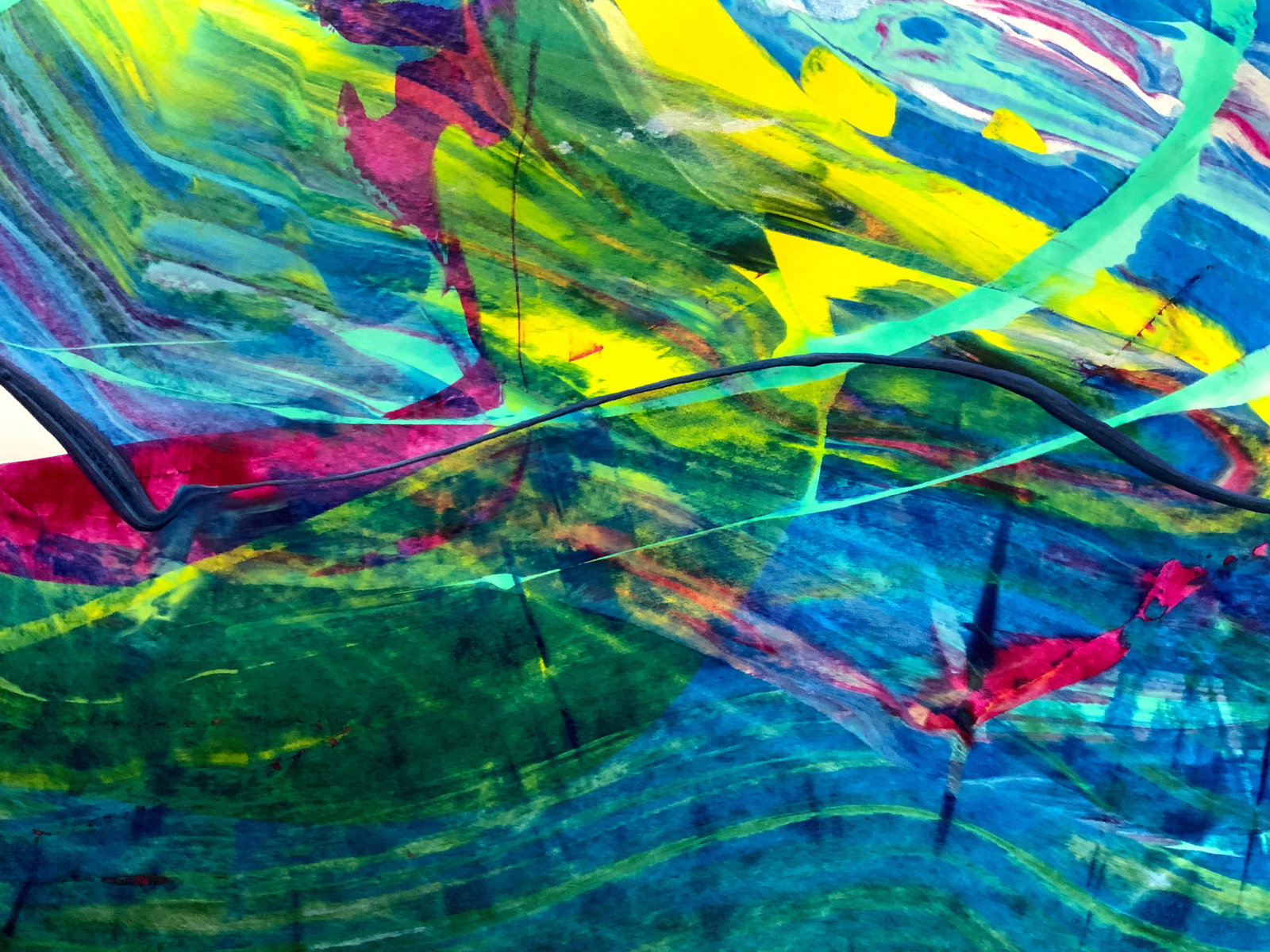 Acrylic painting Water energy Anatoliy Menkiv - 5