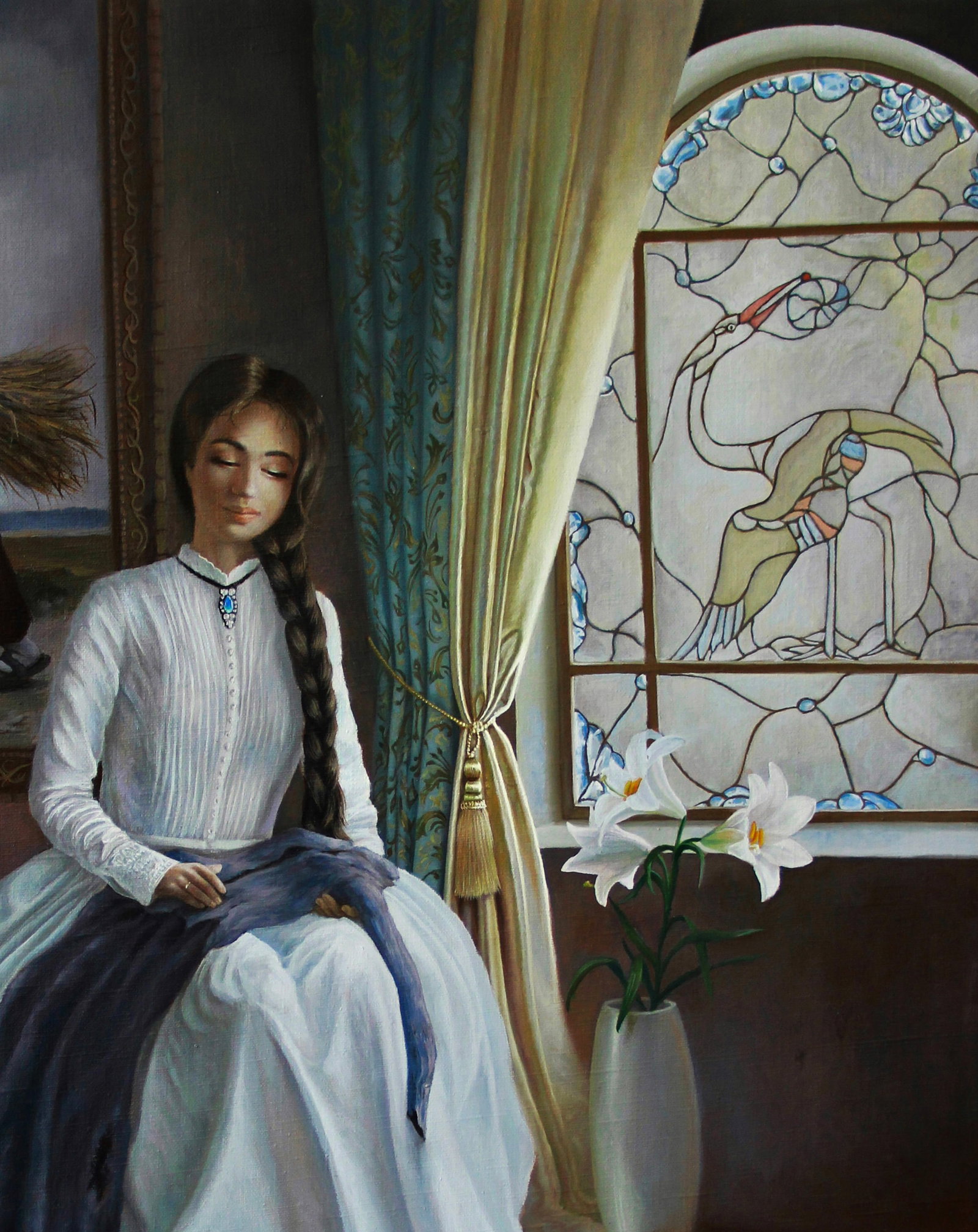 Oil painting A Little Parable Kateryna Bukuros - 3