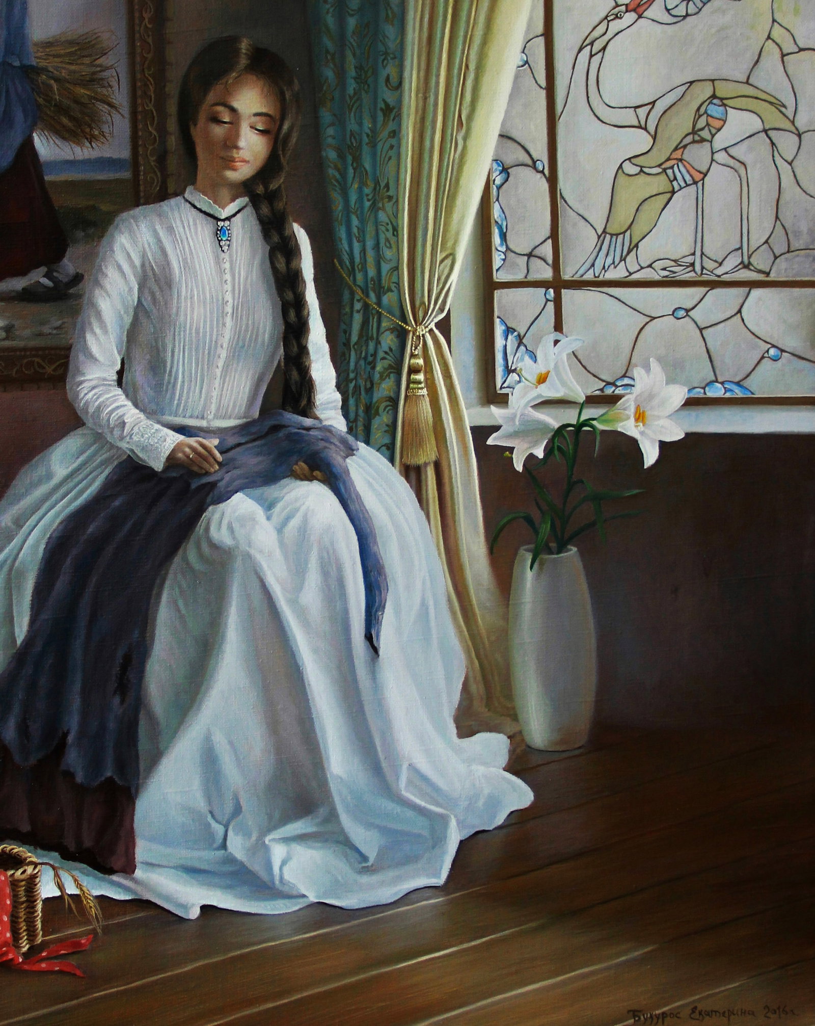 Oil painting A Little Parable Kateryna Bukuros - 5