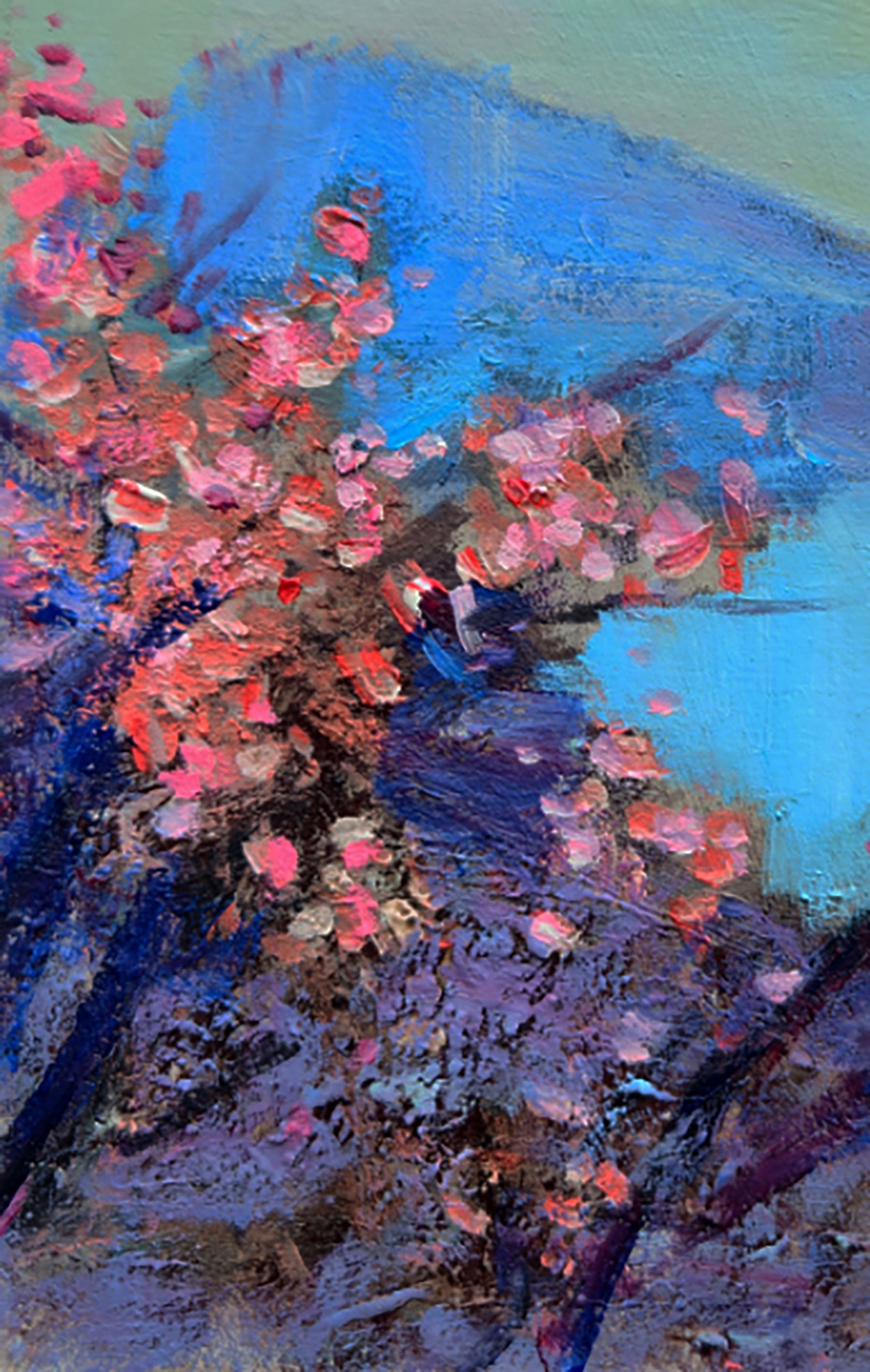 Oil painting Spring in the mountains Yuri Shkrob - 4