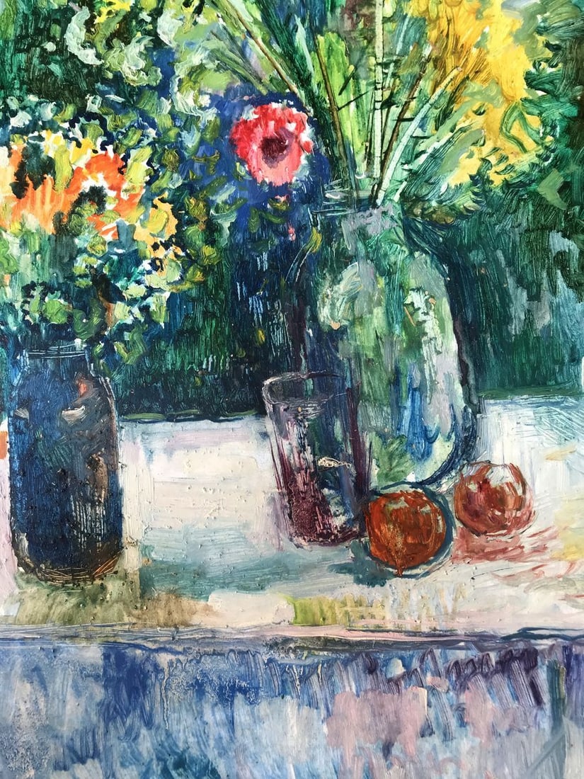 Oil painting Girl in the garden Peter Tovpev - 8