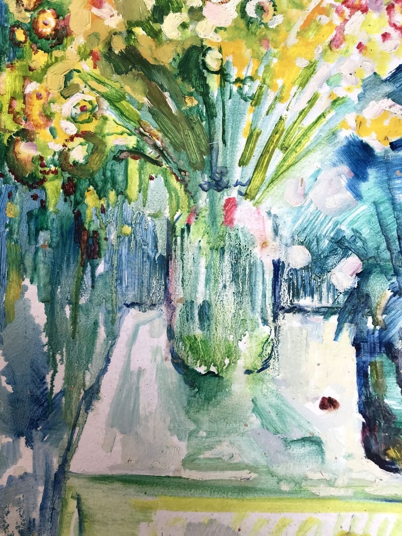 Oil painting Summer flowers on the table Peter Tovpev - 5