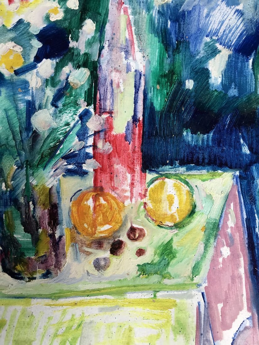 Oil painting Summer flowers on the table Peter Tovpev - 6