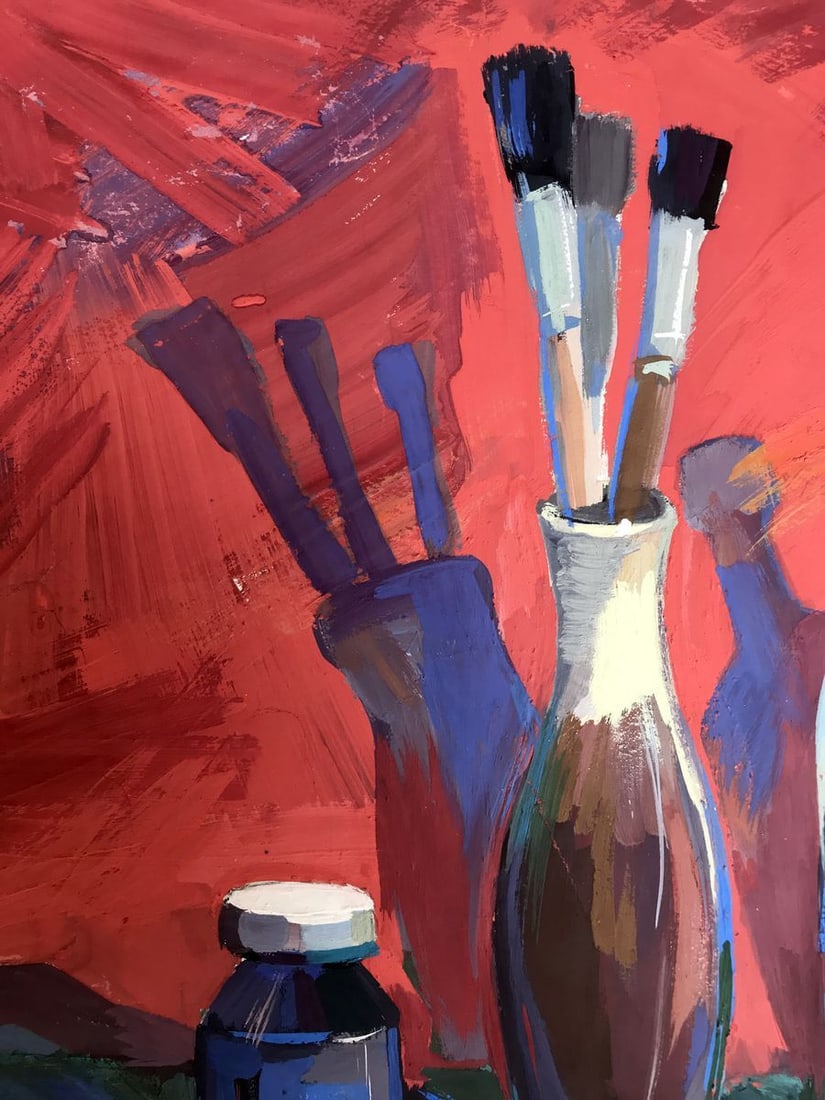 Acrylic painting Artist's table Solodovnikov I. . - 4