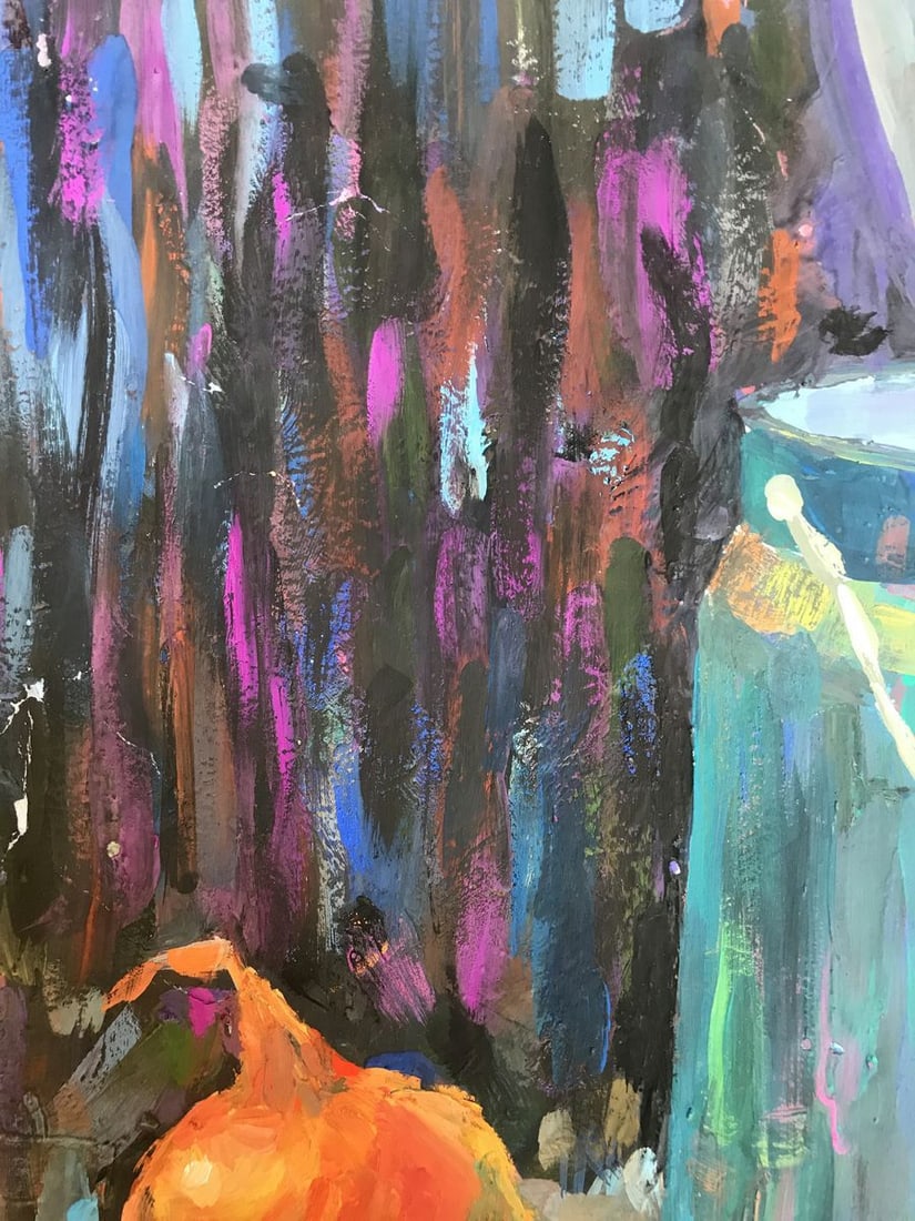 Gouache painting Rustic still life Unknown artist - 4